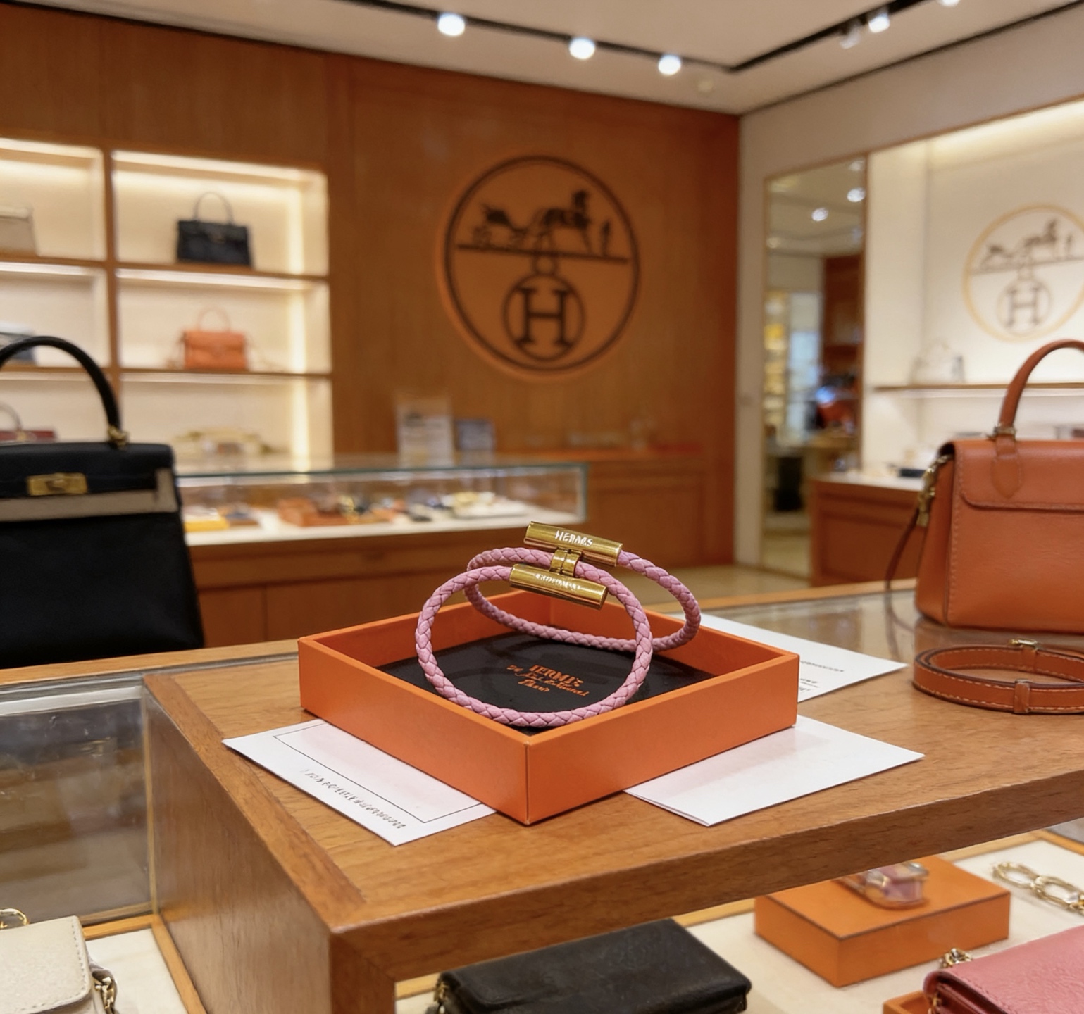 Hermès 新款Hermes爱马仕手链编织手绳加厚版 铂金版