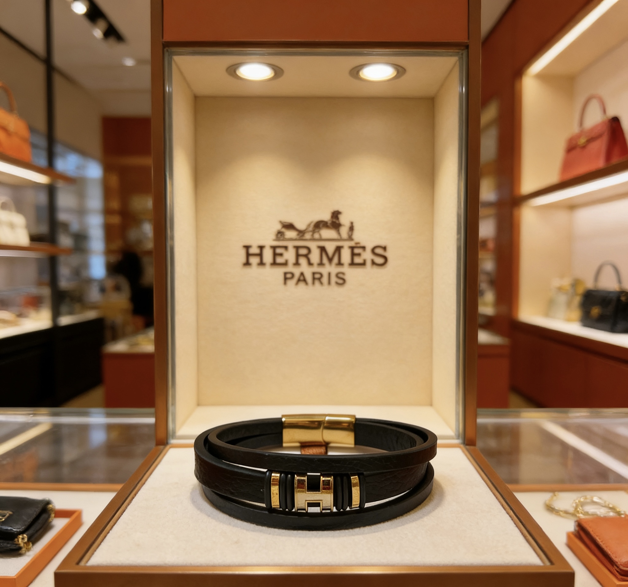 Hermès 新品发售 爱马仕手绳手环最新款纯手工头层牛皮材质档次更高 H系列系列 款系列手链手绳