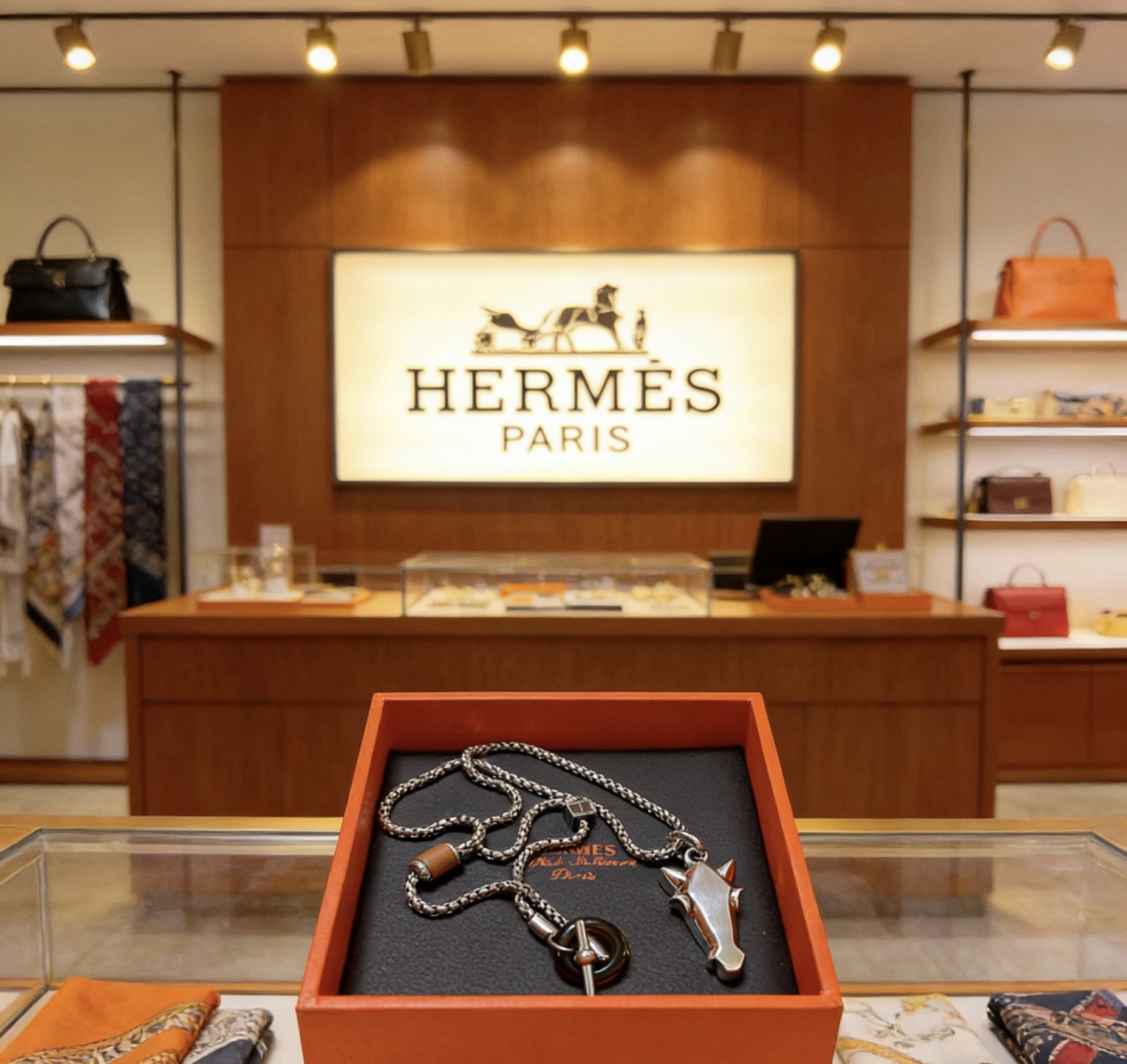 Hermès 爱马仕项链 猪鼻子项链系列首饰 进口定制.高端链条 搭配 新品 简单 火 设计独特 前卫 男女 款