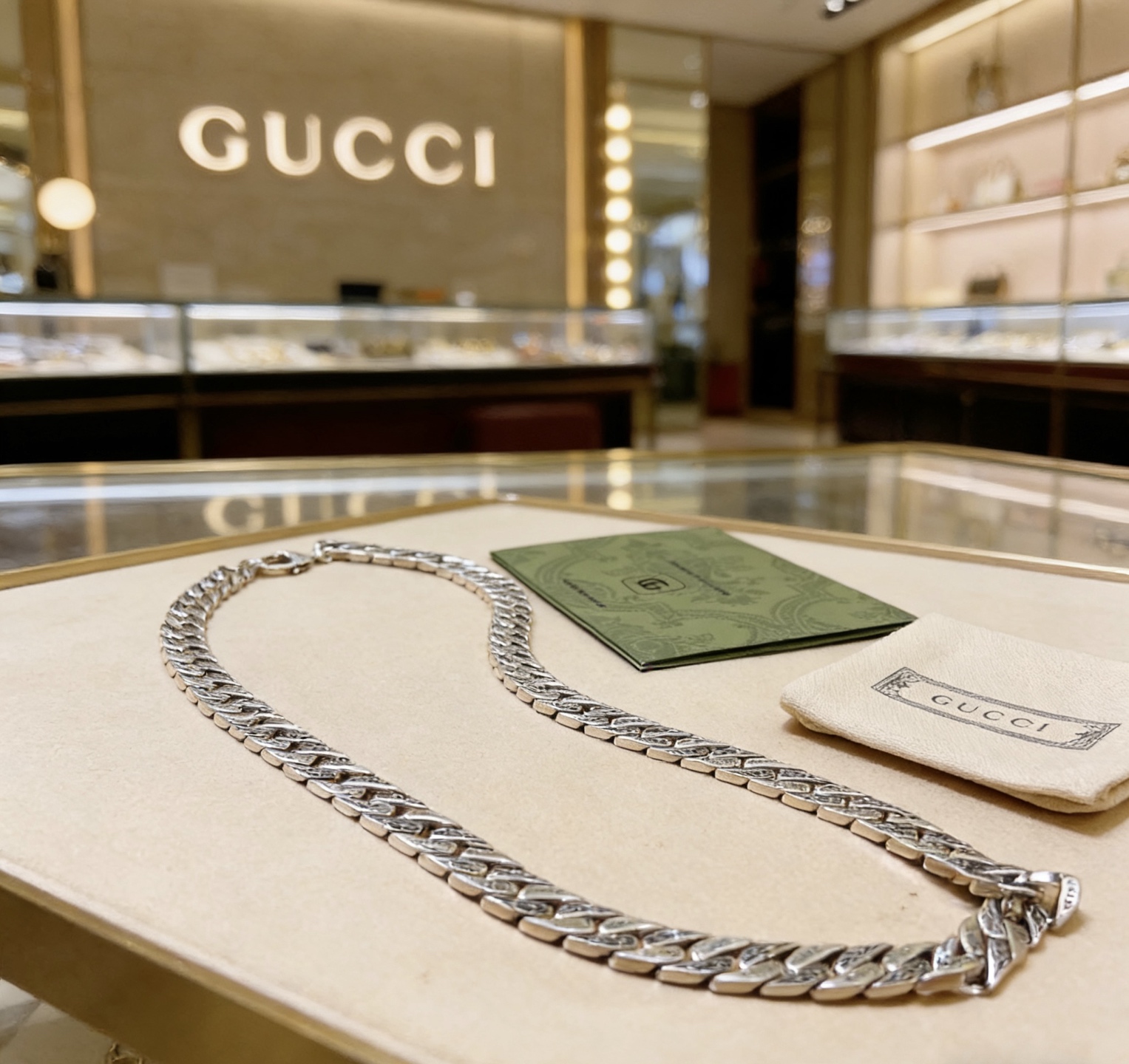 Gucci 奢华款不爆不发 抖音带货 首选 𝐆𝐮𝐜𝐜𝐢古驰项链最新款链条档次更高 Anger Forest系列双g设计理念 图案项链