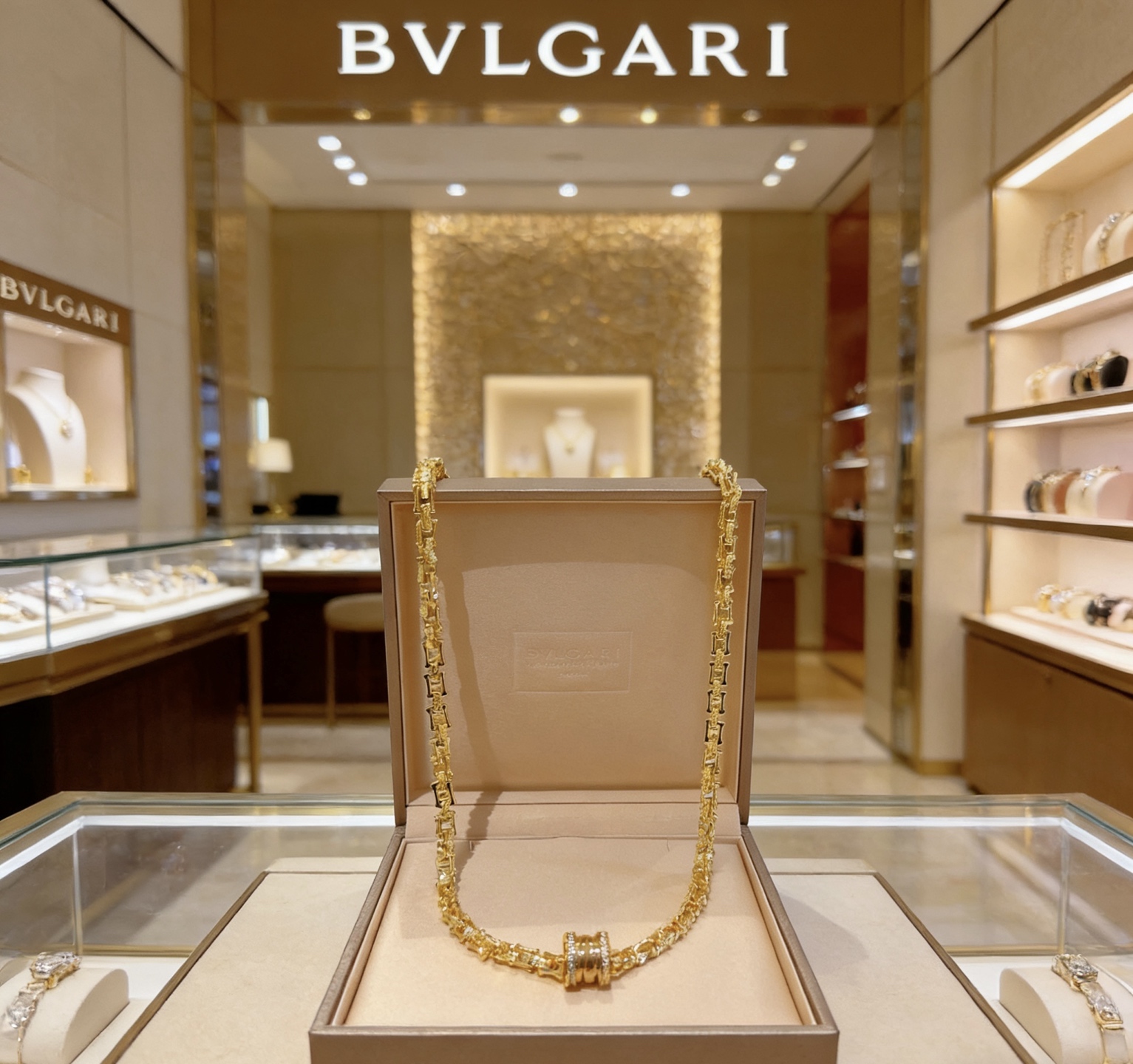 Bvlgari 独家高端品质定制 宝格丽项链V金材质 BVLGARI宝格丽 DIVAS‘ DREAM 系列 品相完美