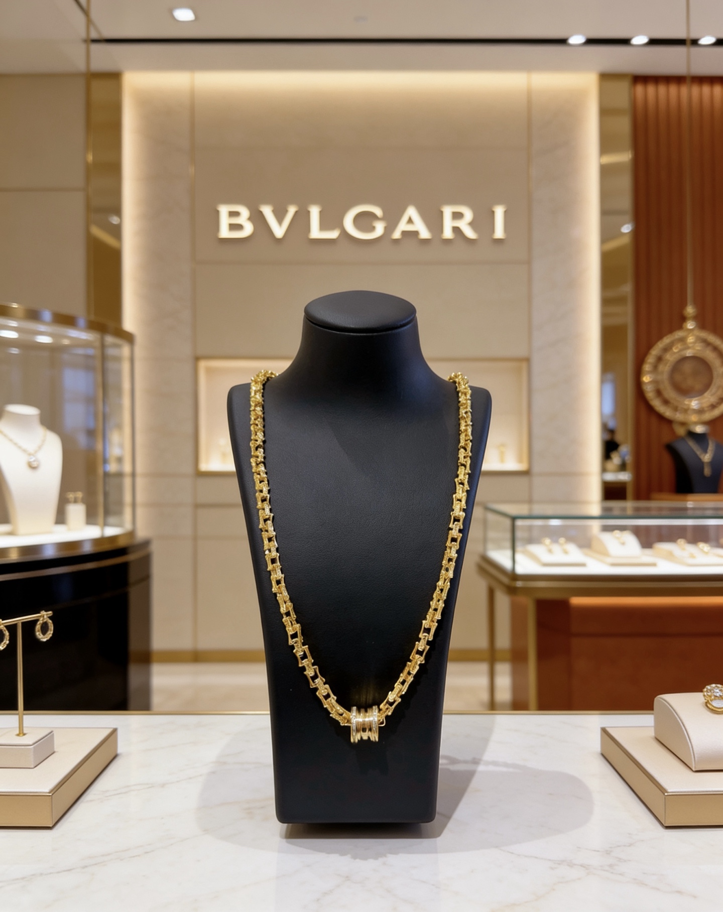 Bvlgari 独家高端品质定制 宝格丽项链V金材质 BVLGARI宝格丽 DIVAS‘ DREAM 系列 品相完美