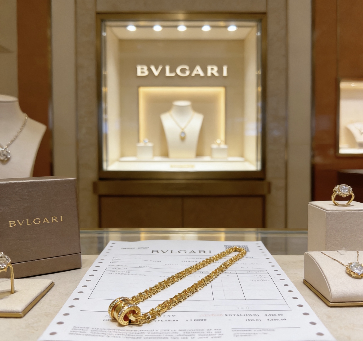 Bvlgari 独家高端品质定制 宝格丽项链V金材质 BVLGARI宝格丽 DIVAS‘ DREAM 系列 品相完美