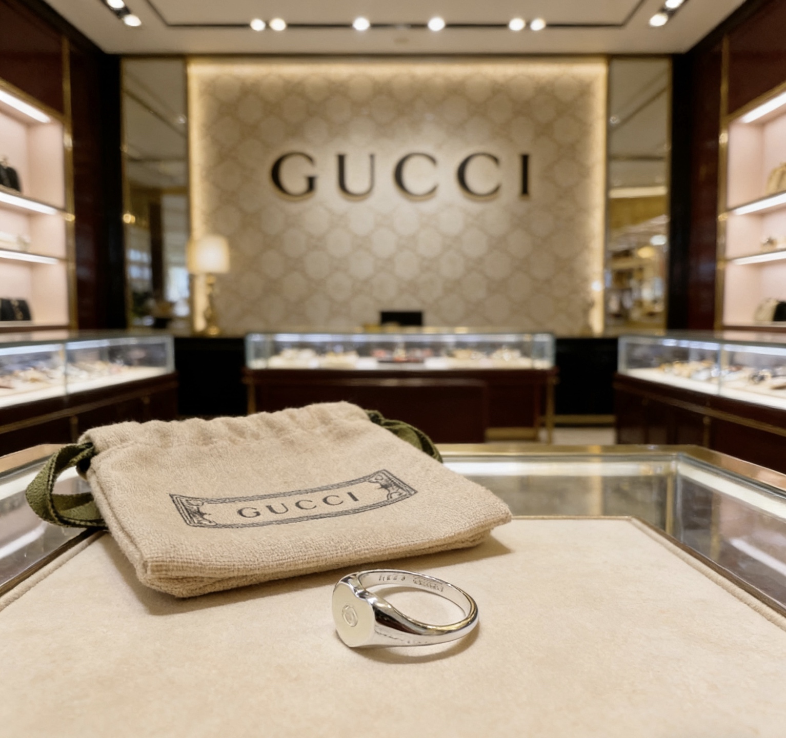 Gucci 𝐆𝐮𝐜𝐜𝐢古驰戒指最新款款式档次更高 Anger Forest系列双G纯手工制作工艺 古驰戒指