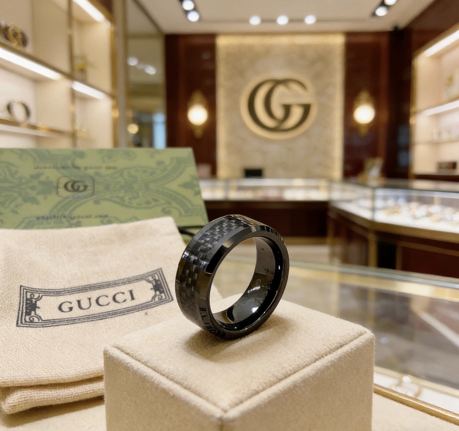 Gucci 𝐆𝐮𝐜𝐜𝐢古驰戒指最新款款式档次更高 Anger Forest系列v金质感双G纯手工制作工艺 古驰戒指