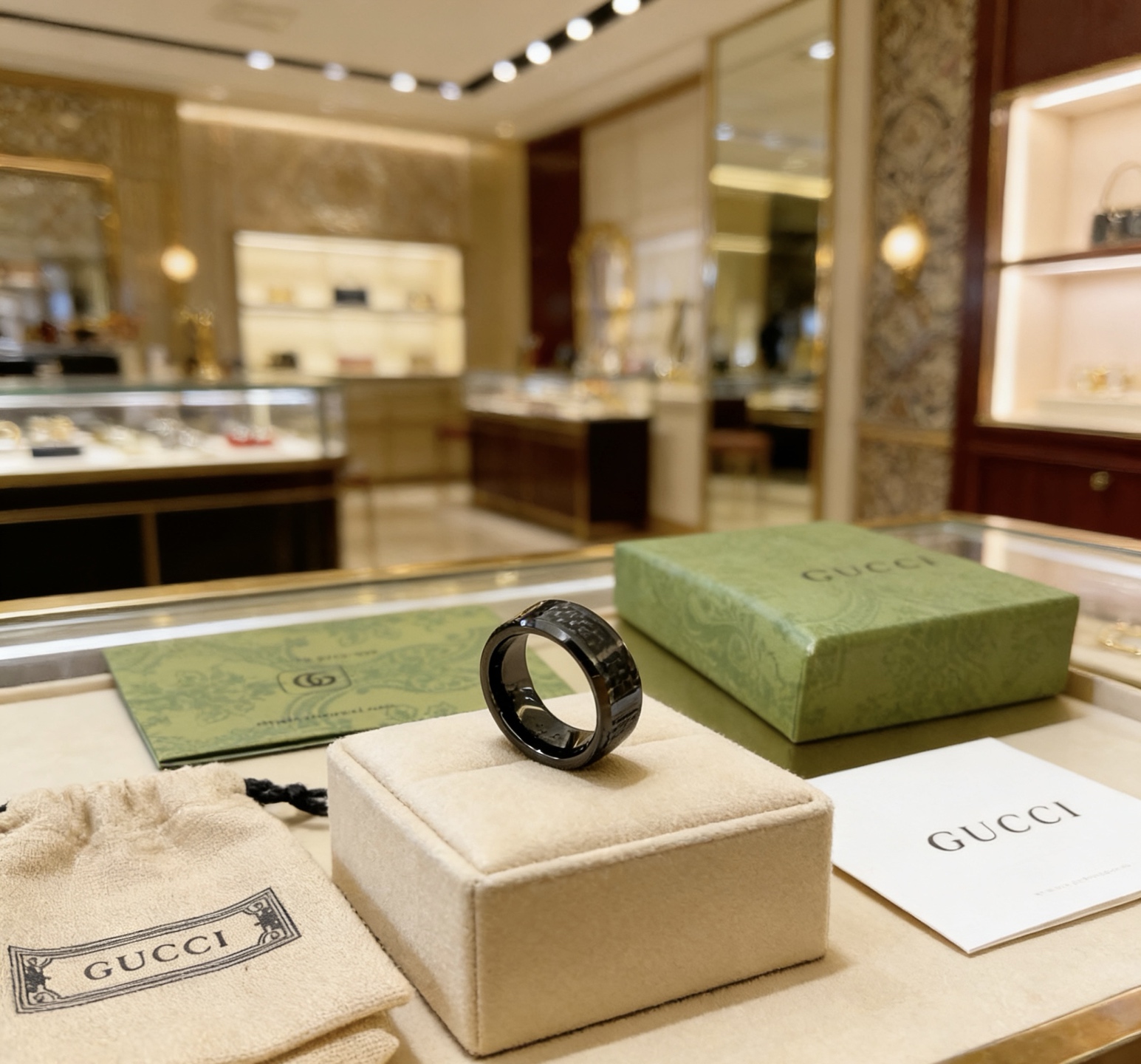Gucci 𝐆𝐮𝐜𝐜𝐢古驰戒指最新款款式档次更高 Anger Forest系列v金质感双G纯手工制作工艺 古驰戒指
