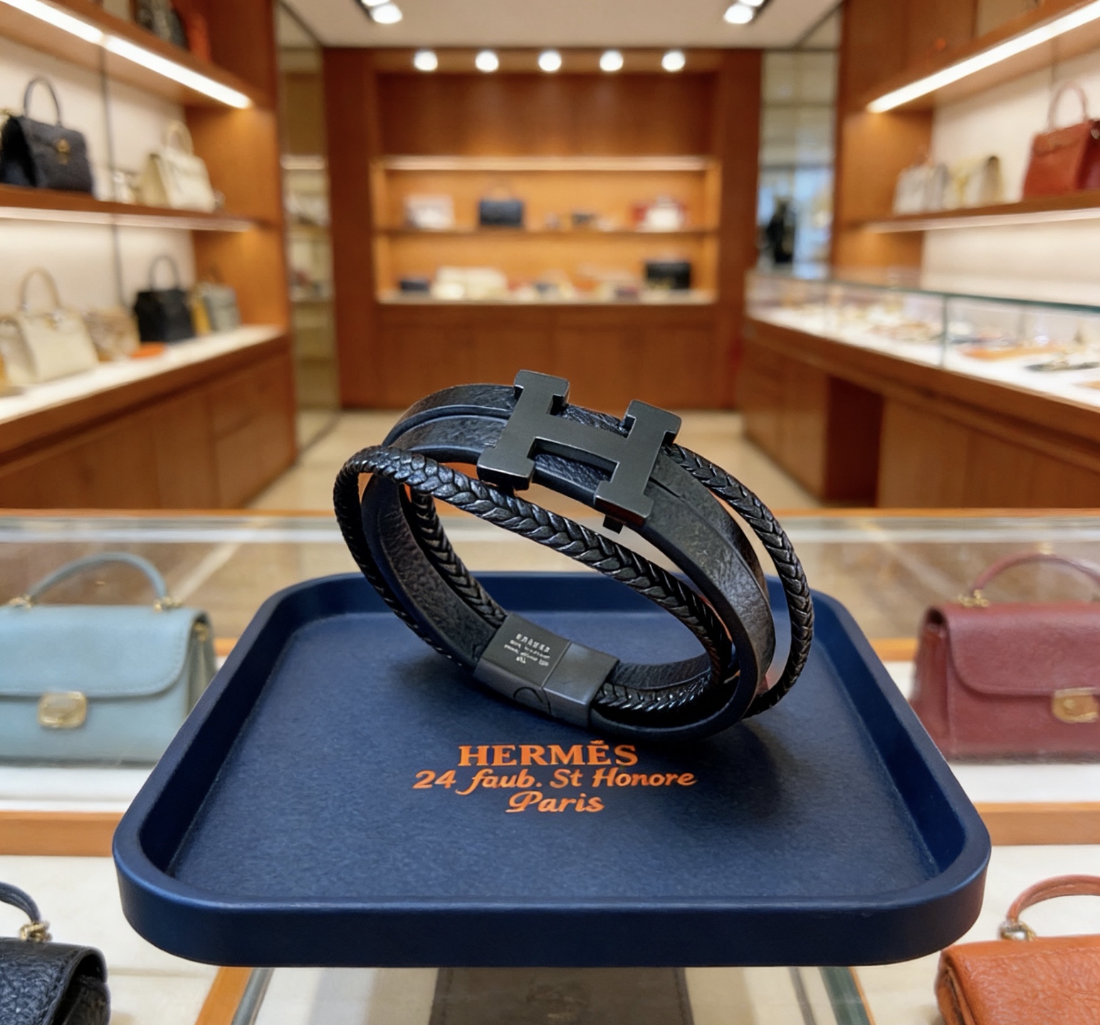 Hermès 新品发售 爱马仕手绳手环最新款纯手工头层牛皮材质档次更高 H系列系列 款系列手链手绳