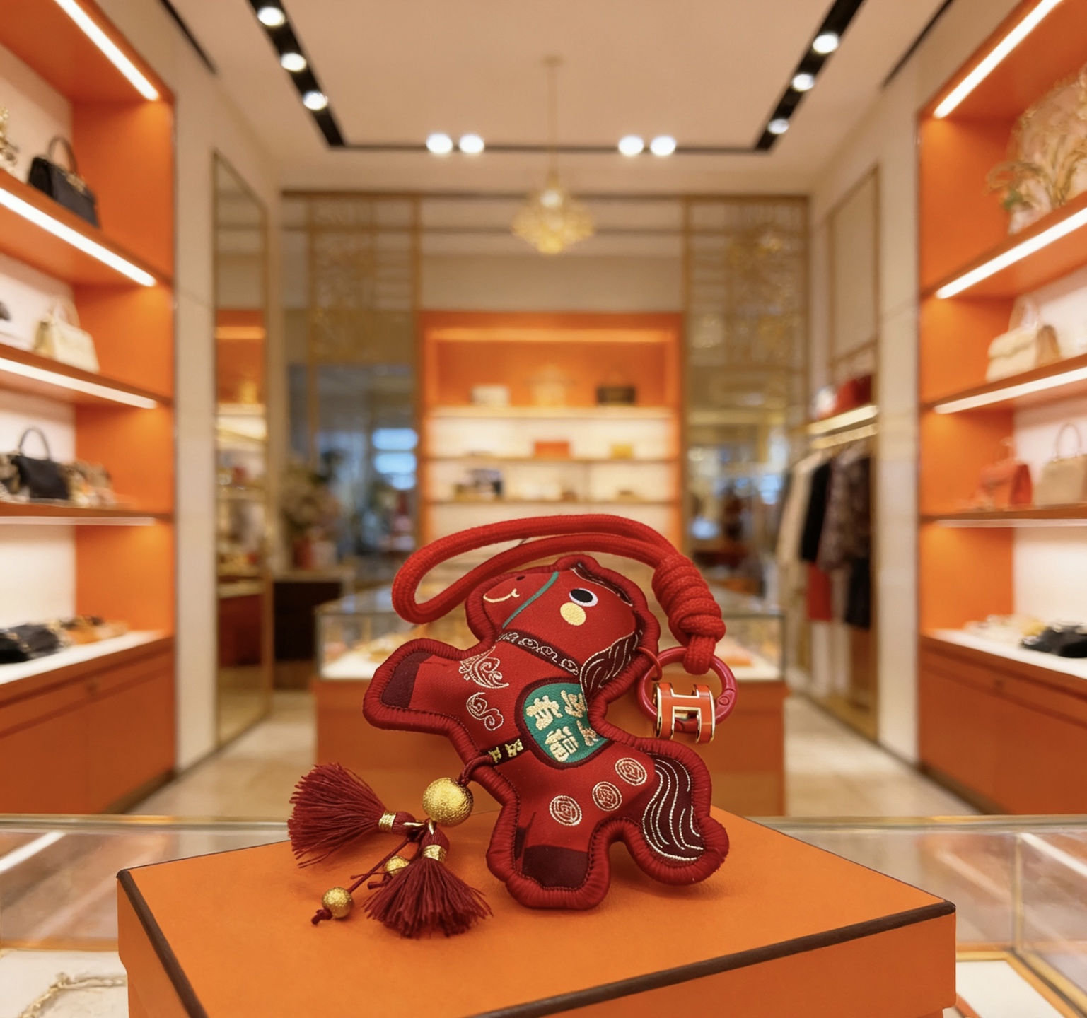 Hermès 马年新品新款Hermes爱马仕钥匙扣钥匙扣加厚版 铂金版