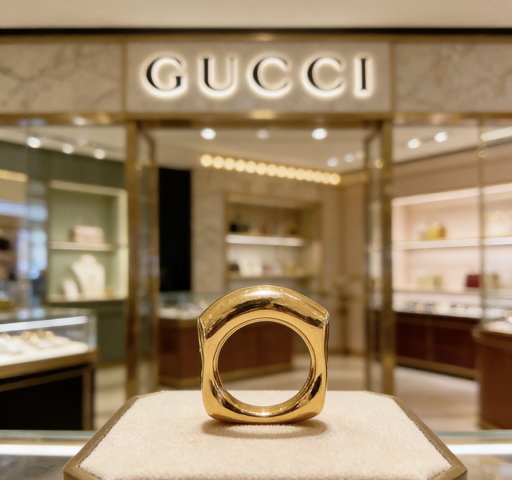 Gucci 𝐆𝐮𝐜𝐜𝐢古驰戒指最新款款式档次更高 Anger Forest系列v金质感双G纯手工制作工艺 古驰戒指