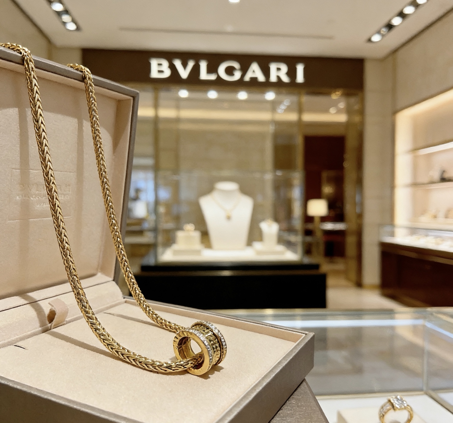 Bvlgari 宝格丽项链V金材质 BVLGARI宝格丽 DIVAS‘ DREAM 系列 品相完美