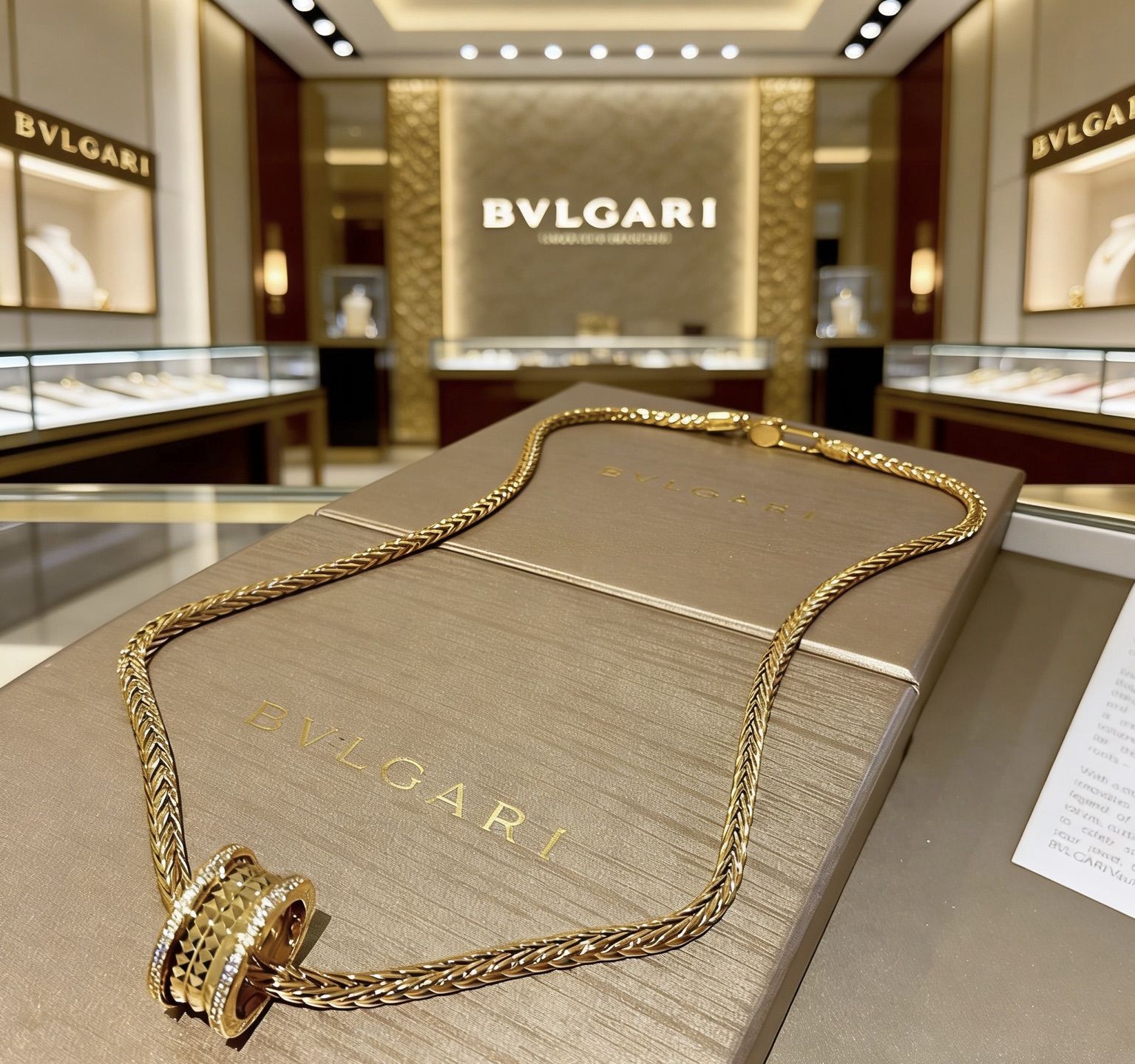 Bvlgari 宝格丽项链V金材质 BVLGARI宝格丽 DIVAS‘ DREAM 系列 品相完美