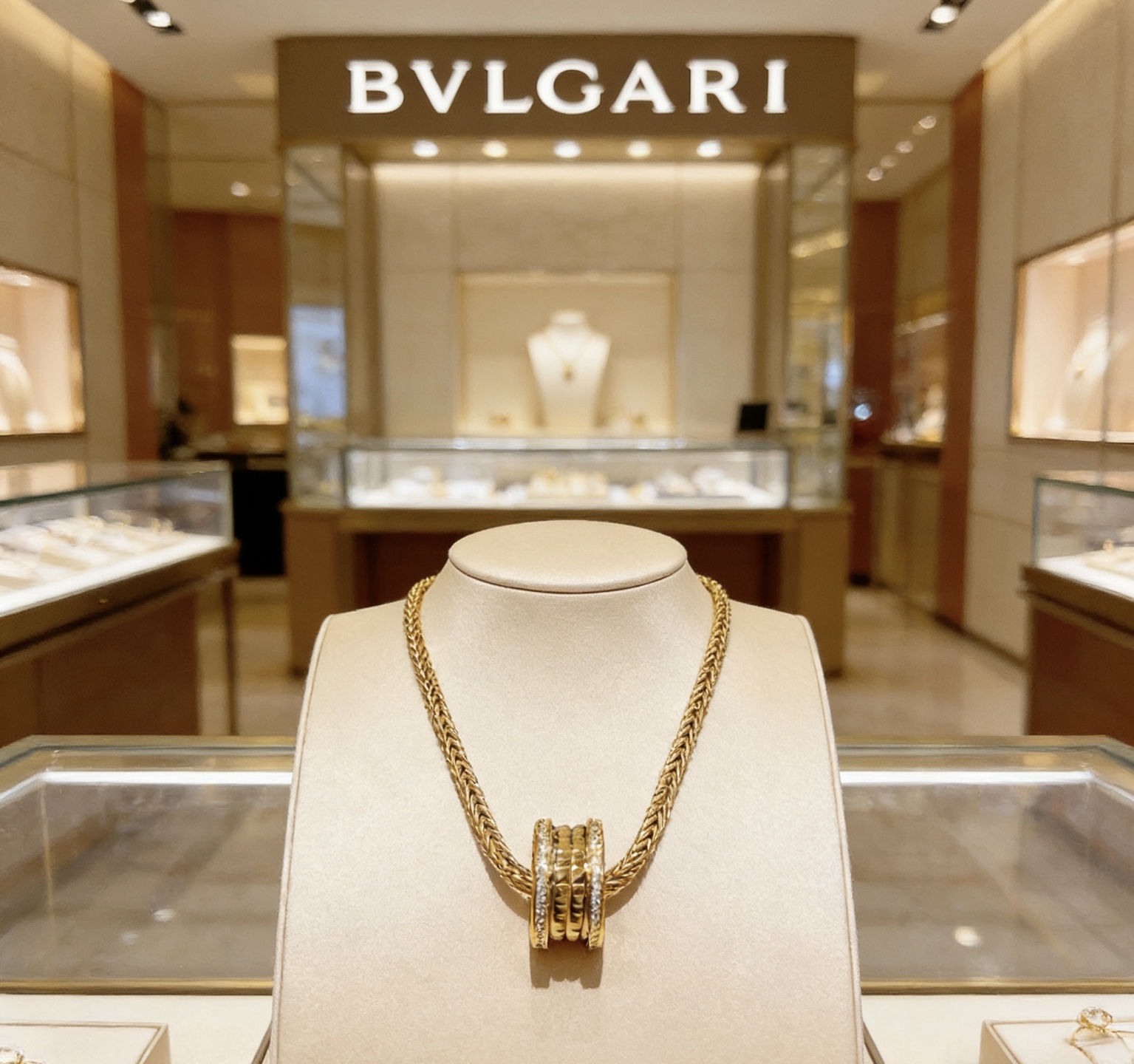 Bvlgari 宝格丽项链V金材质 BVLGARI宝格丽 DIVAS‘ DREAM 系列 品相完美