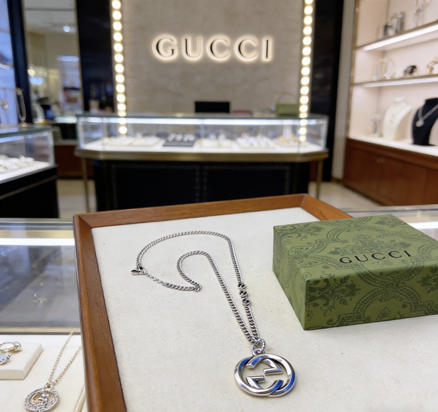 Gucci 太帅啦 𝐆𝐮𝐜𝐜𝐢古驰项链2026最新款链条档次更高 款Anger Forest系列双G古驰项链