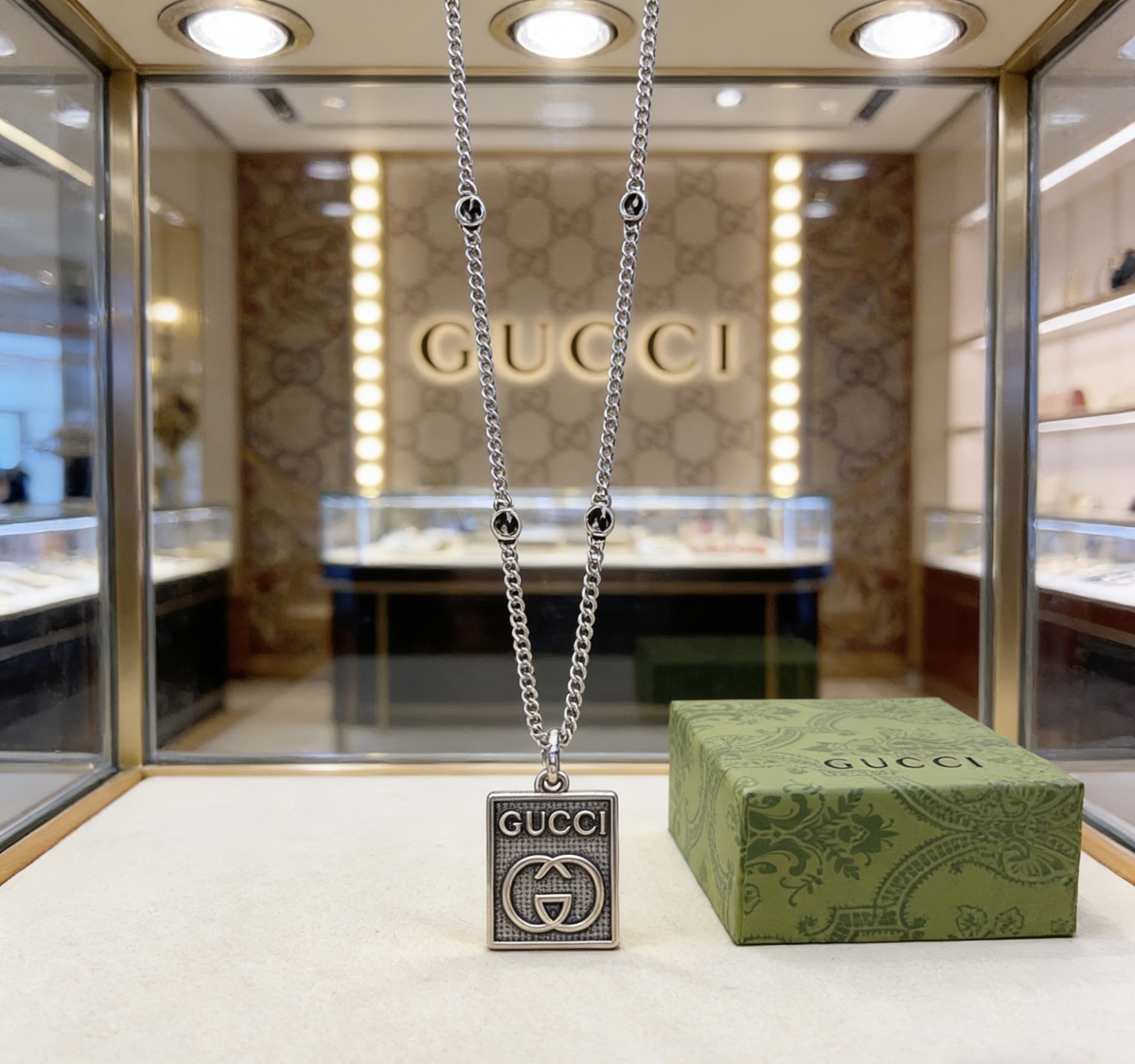 Gucci 太帅啦 𝐆𝐮𝐜𝐜𝐢古驰项链2026最新款链条档次更高 款Anger Forest系列双G古驰项链