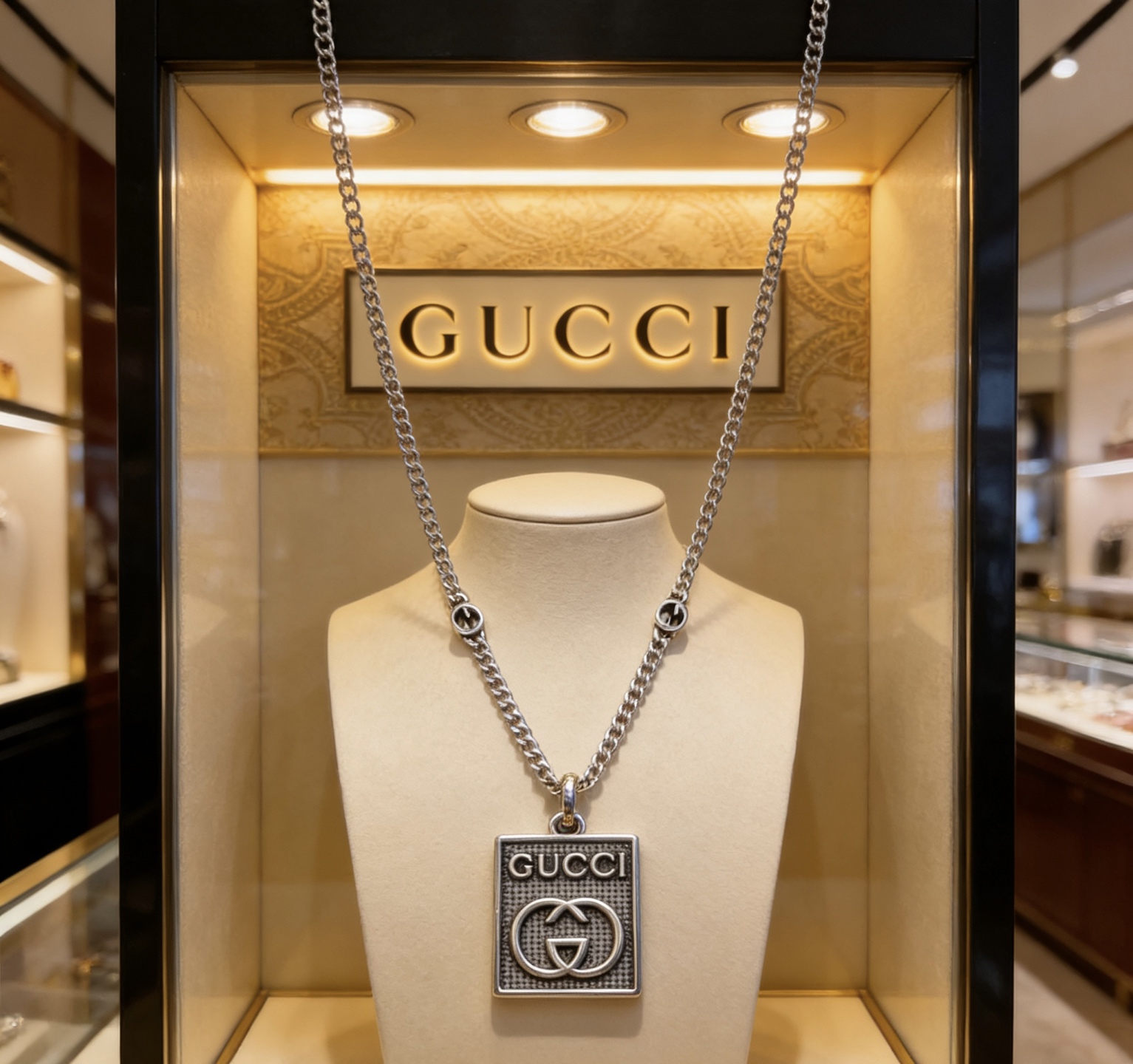 Gucci 太帅啦 𝐆𝐮𝐜𝐜𝐢古驰项链2026最新款链条档次更高 款Anger Forest系列双G古驰项链