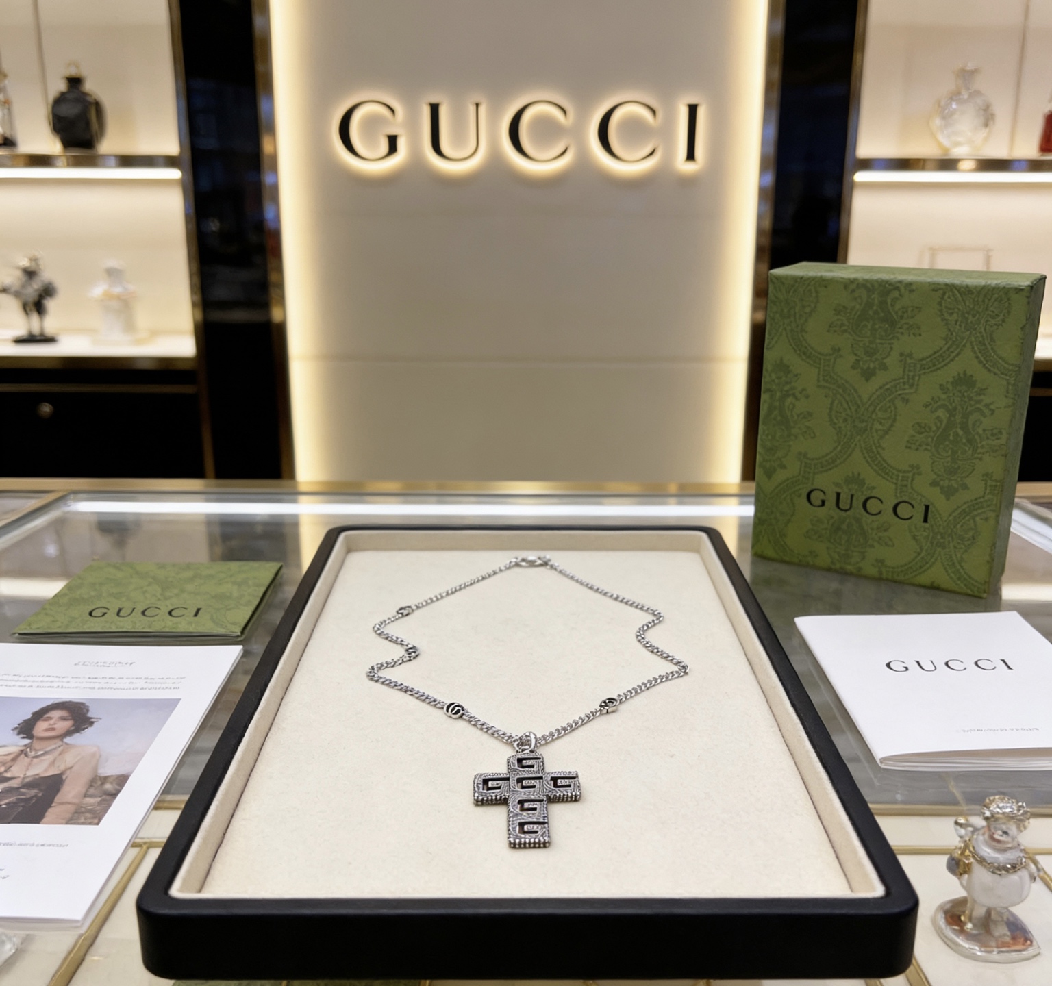 Gucci 太帅啦 𝐆𝐮𝐜𝐜𝐢古驰项链2026最新款链条档次更高 款Anger Forest系列双G古驰项链