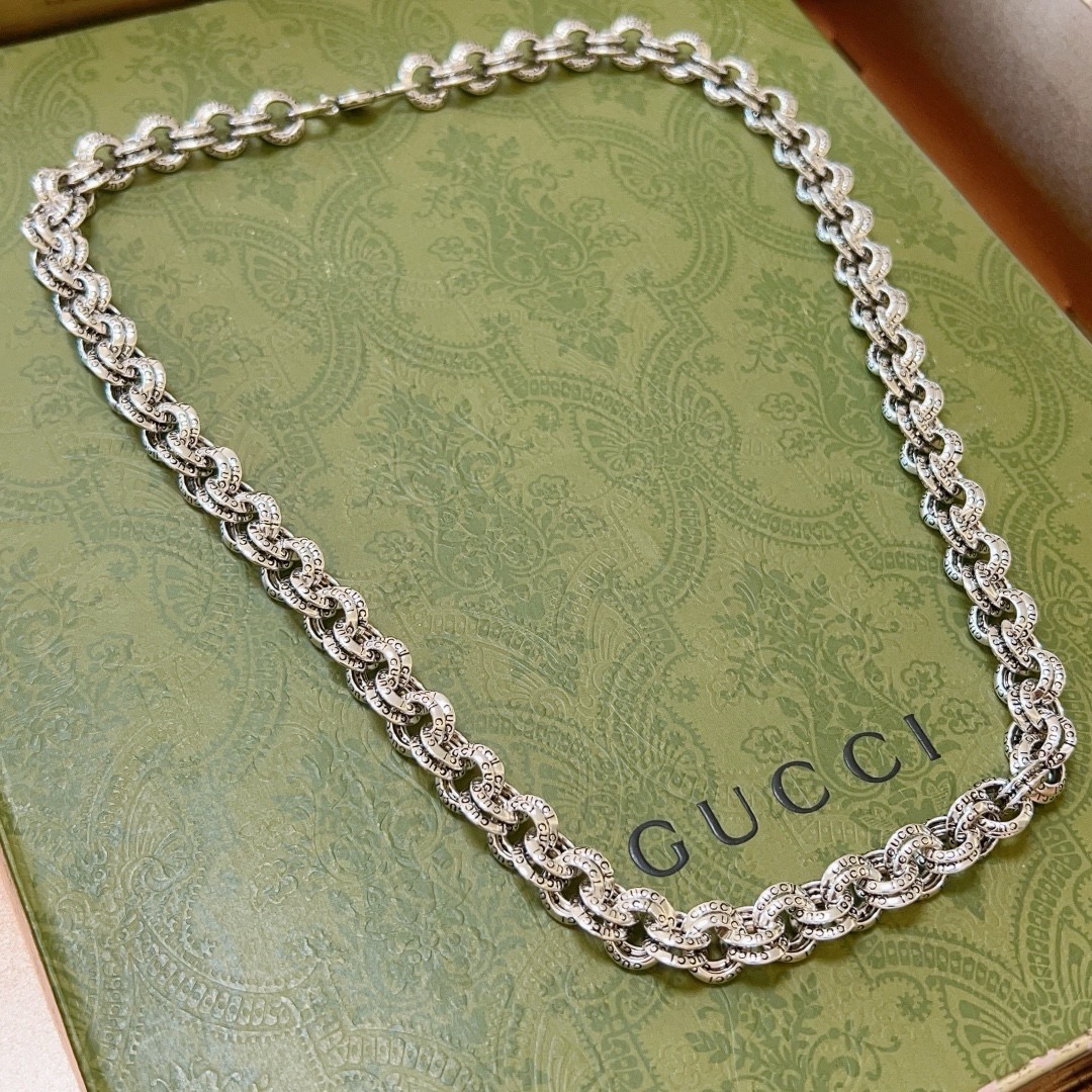 Gucci 奢华款𝐆𝐮𝐜𝐜𝐢古驰项链最新款链条档次更高