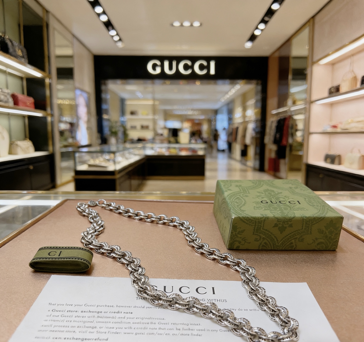 Gucci 奢华款𝐆𝐮𝐜𝐜𝐢古驰项链最新款链条档次更高