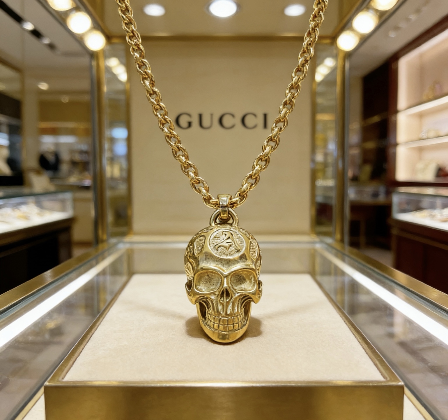 Gucci 不爆不发 抖音带货 首选 𝐆𝐮𝐜𝐜𝐢古驰项链最新款链条档次更高 Anger Forest系列双g古驰新品艺术风格 项链