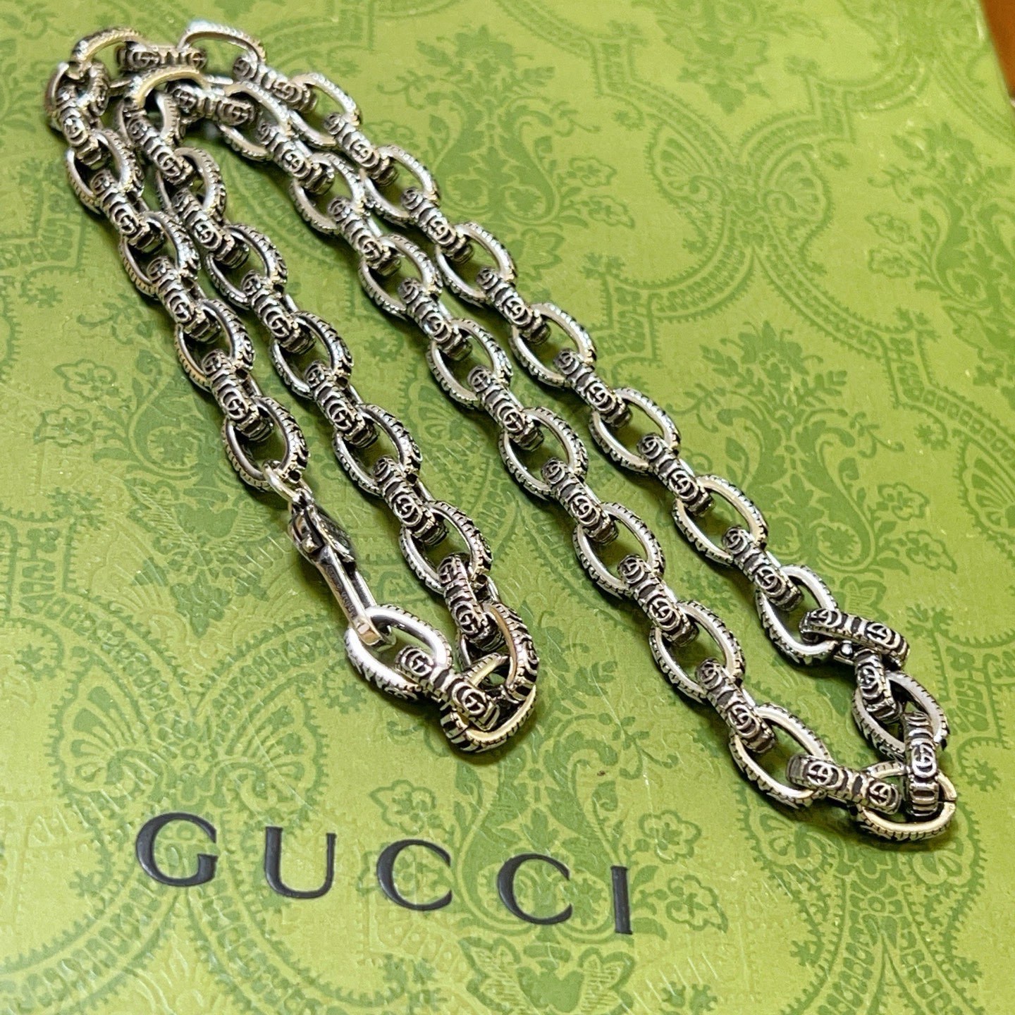 Gucci 奢华款𝐆𝐮𝐜𝐜𝐢古驰项链最新款链条档次更高