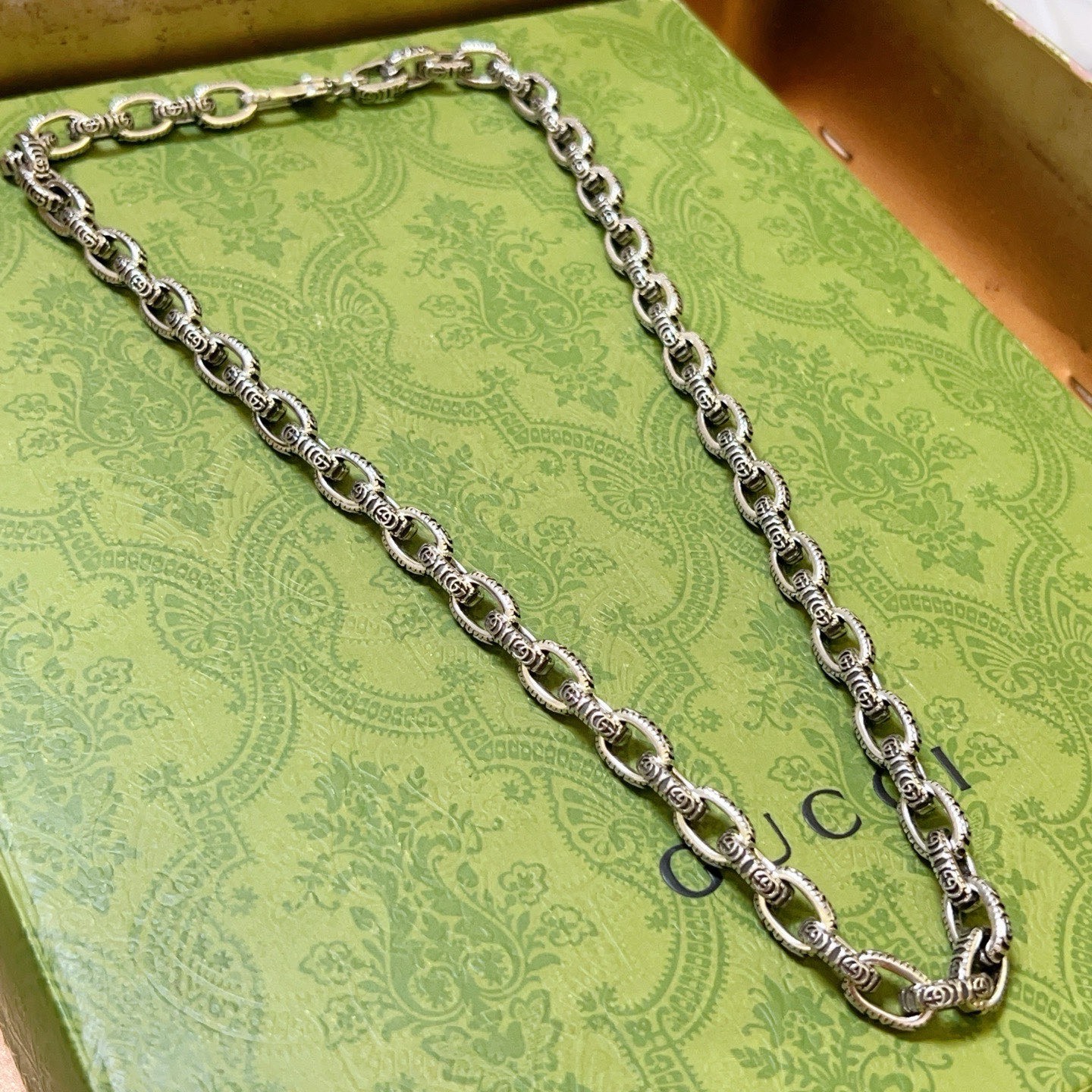 Gucci 奢华款𝐆𝐮𝐜𝐜𝐢古驰项链最新款链条档次更高