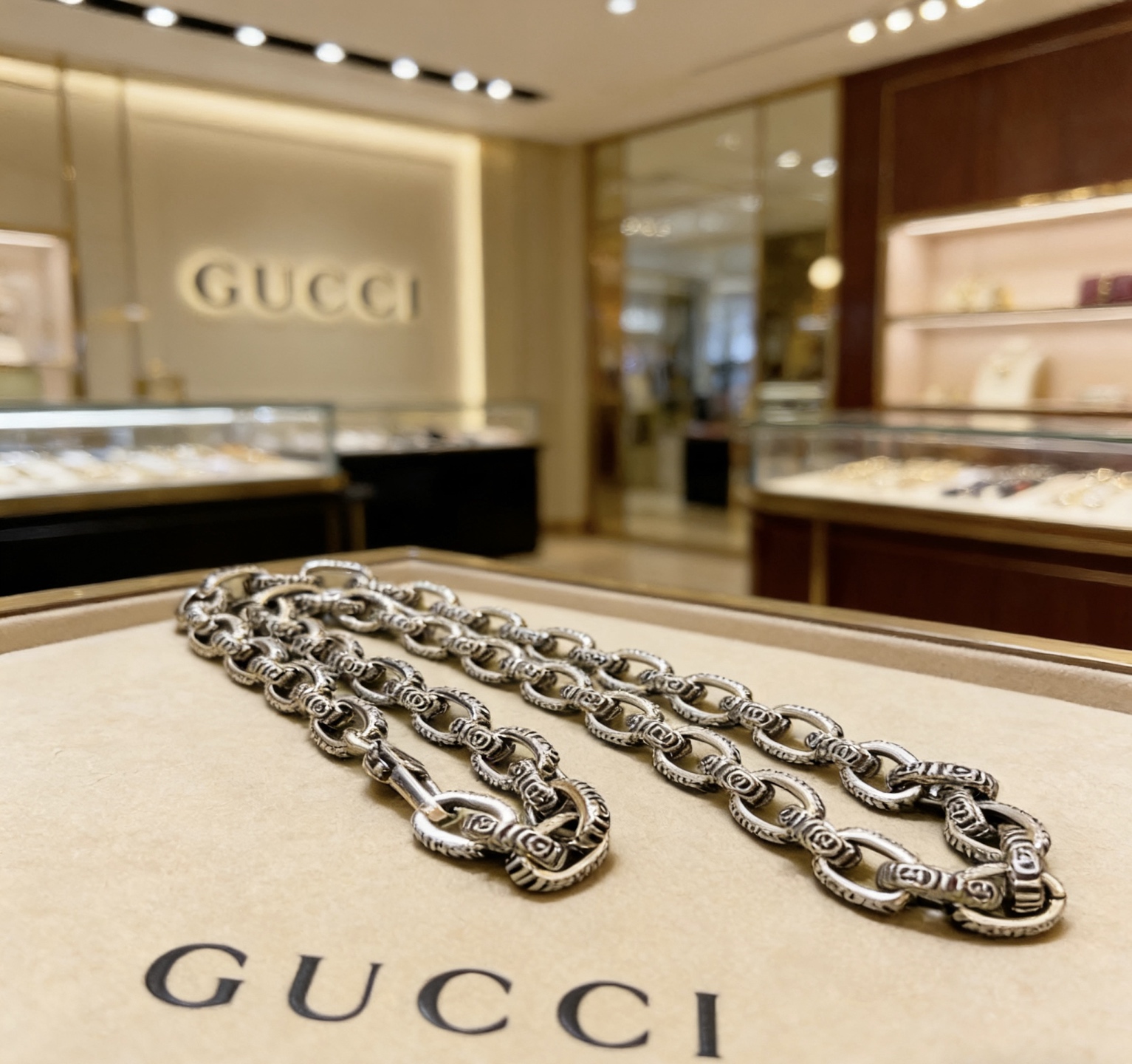 NO:754981,Batch (Luxury Style) Gucci Necklace’s latest chain is of a higher grade and is the same style as that of celebrities. It took more than a month to make it. It is exquisitely crafted and handmade to create the perfect latest style Anger Forest Series Double G Gucci Necklace. The details are matched with retro processing. It is not a bright version on the market. This one has been out. It is a best-selling model in Gucci. It is very suitable for trendy clothes, fine jewelry, Gucci, and necklaces.19860909批 (奢华款)古驰项链最新款链条档次更高明星同款.花了一个多月做出来精工细致纯手工打造完美的最新款式 Anger Forest系列双G古驰项链 细节对版复古处理 非市面亮面版型 这款一直在出 古驰里面热卖款 非常好搭配潮流衣服,饰品精品,gucci,necklace,Jewelry