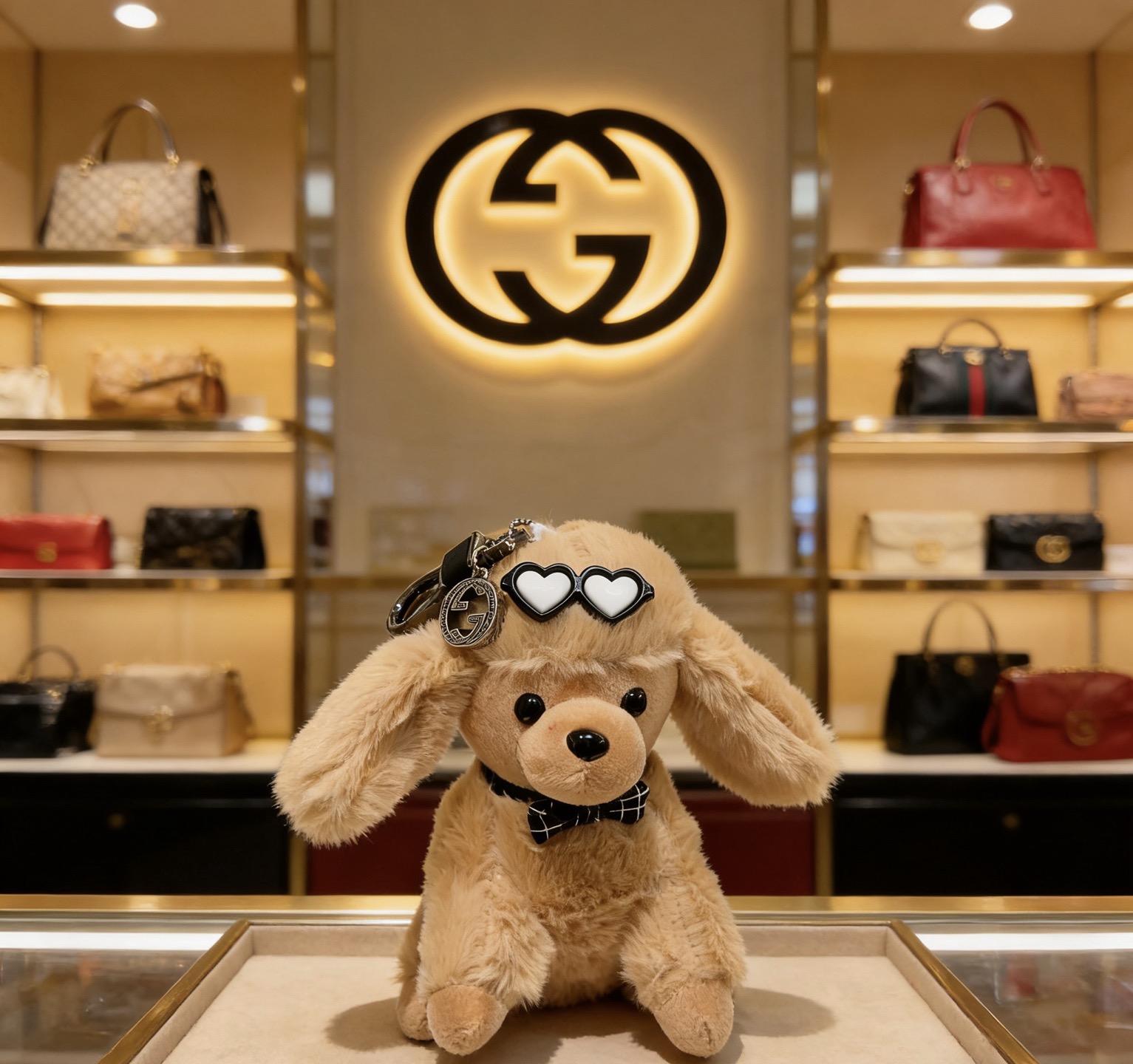 Gucci 2026款古驰 来袭 新品发布 𝐆𝐮𝐜𝐜𝐢古驰钥匙扣古驰包包扣 最新款包包挂饰档次更高 Anger Forest系列双G 款联名设计理念钥匙扣系列