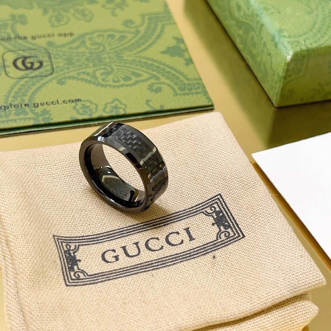 Gucci 𝐆𝐮𝐜𝐜𝐢古驰戒指最新款款式档次更高 Anger Forest系列v金质感双G纯手工制作工艺 古驰戒指