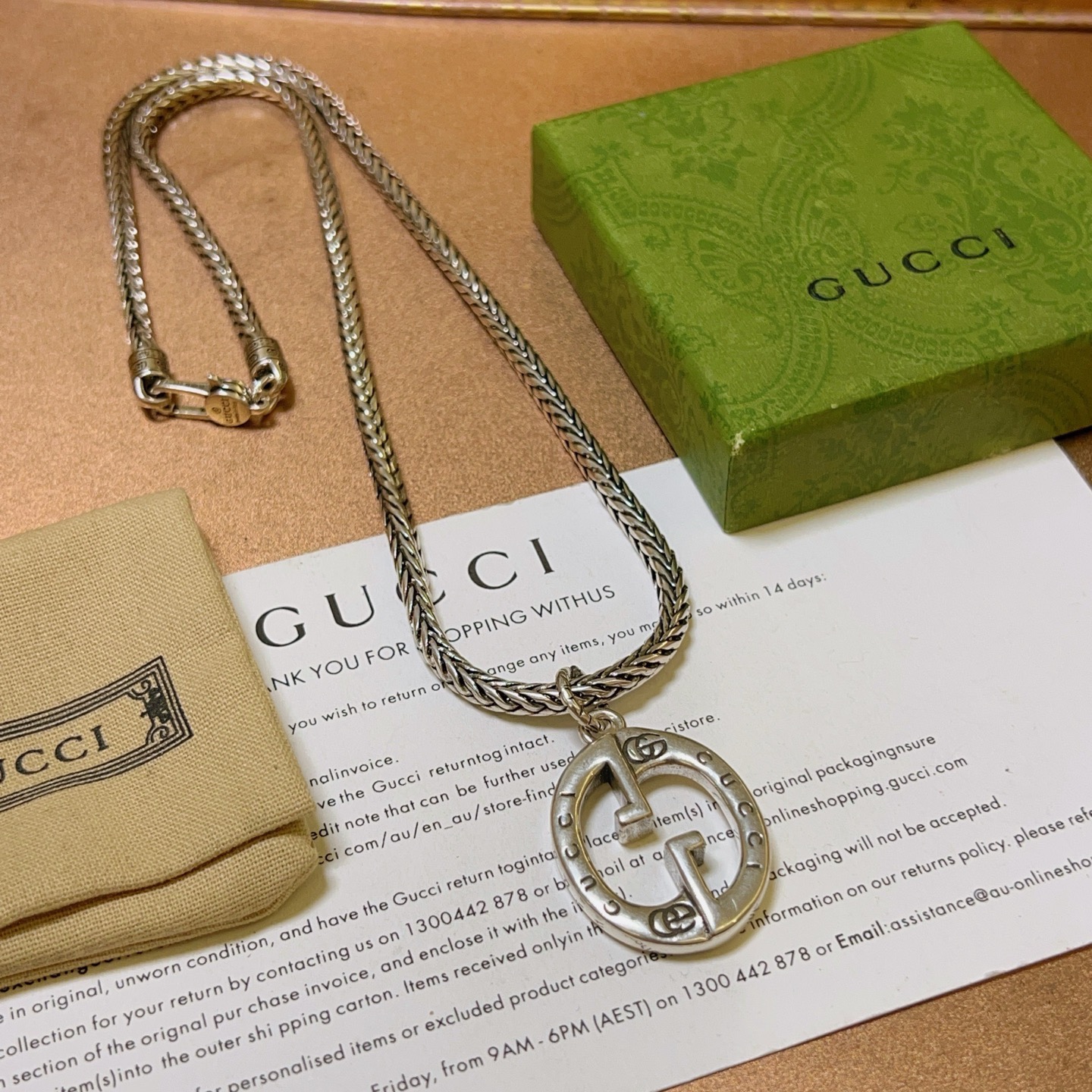 Gucci 不爆不发 抖音带货 首选 𝐆𝐮𝐜𝐜𝐢古驰项链最新款链条档次更高 Anger Forest系列双g设计理念 图案项链