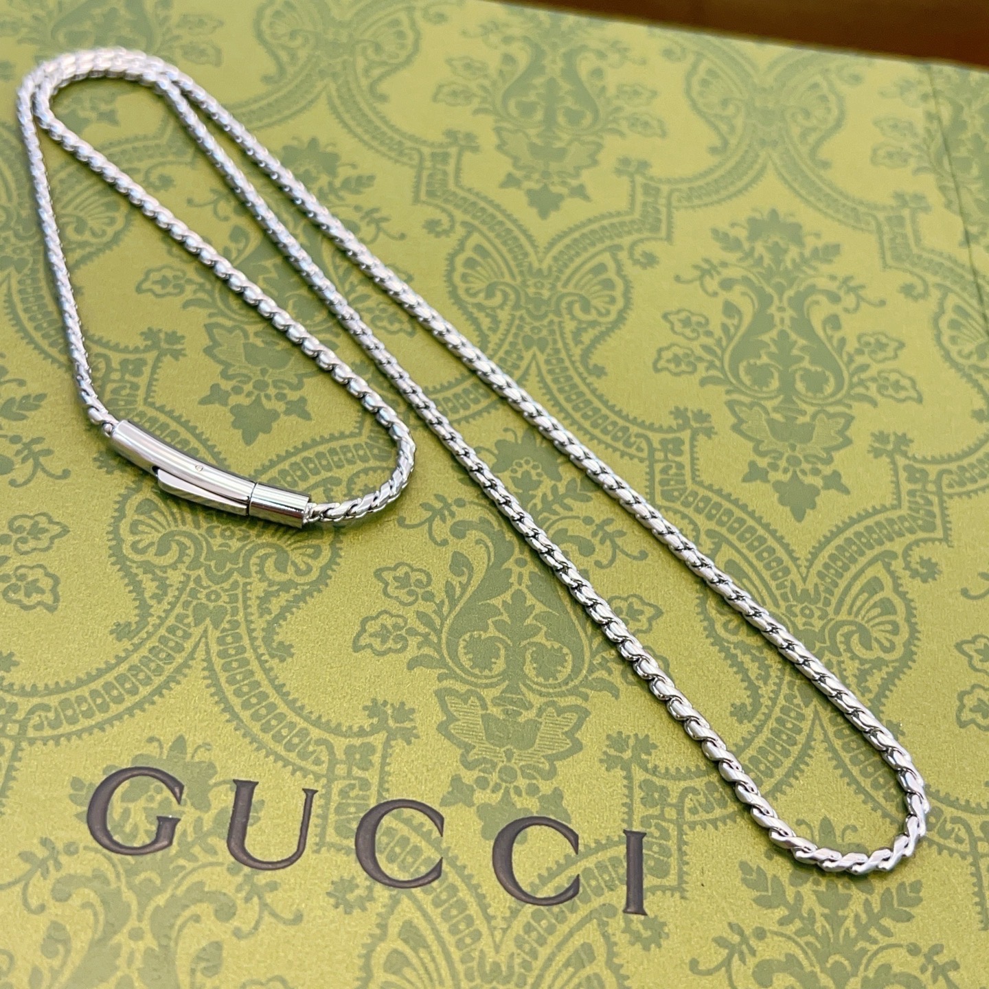 Gucci 不爆不发 古驰官网新款同步更新 抖音带货 首选 𝐆𝐮𝐜𝐜𝐢古驰项链最新款链条档次更高 Anger Forest系列 双g古驰项链定制项链