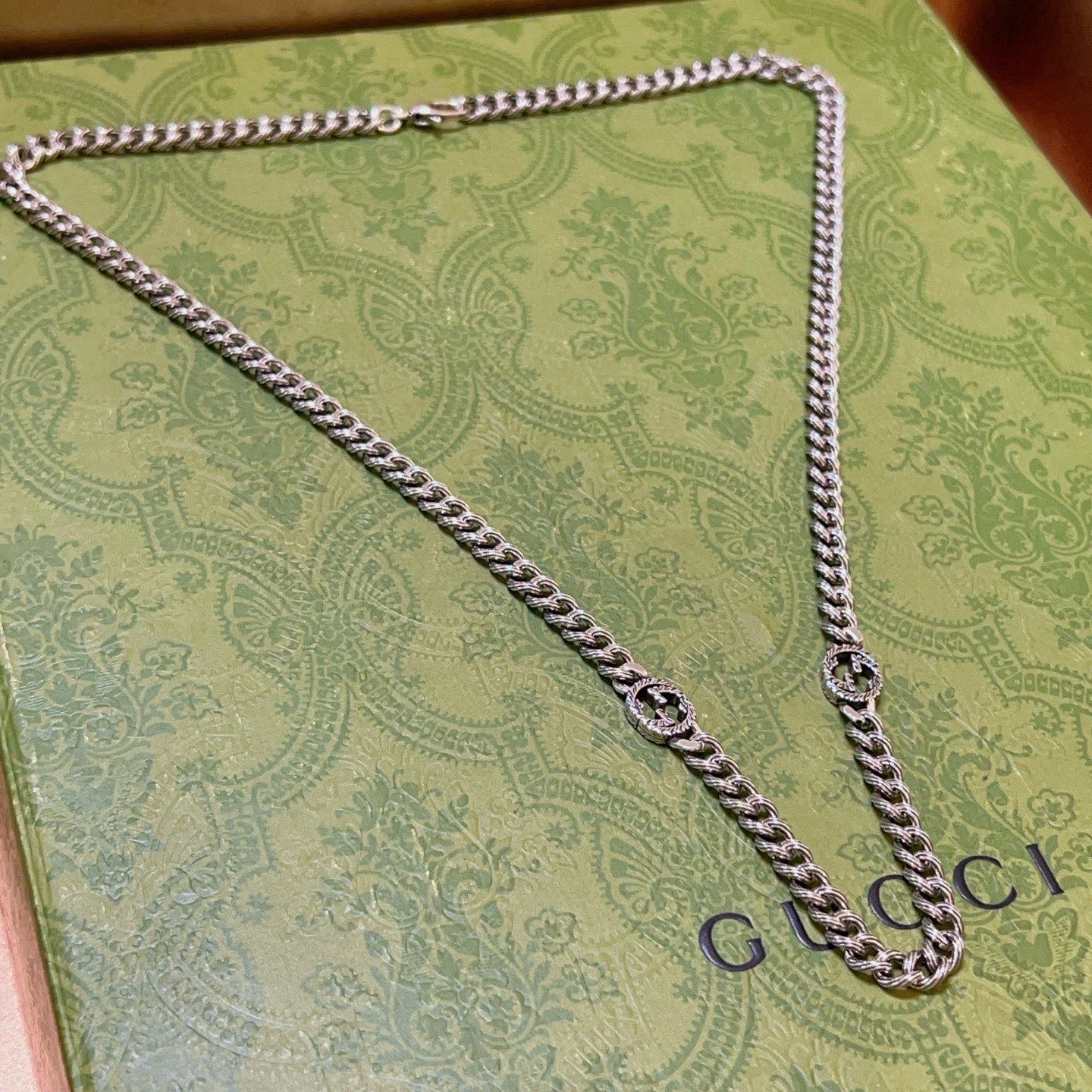 Gucci 新品发布 巨帅 Forest系列双G古驰项链