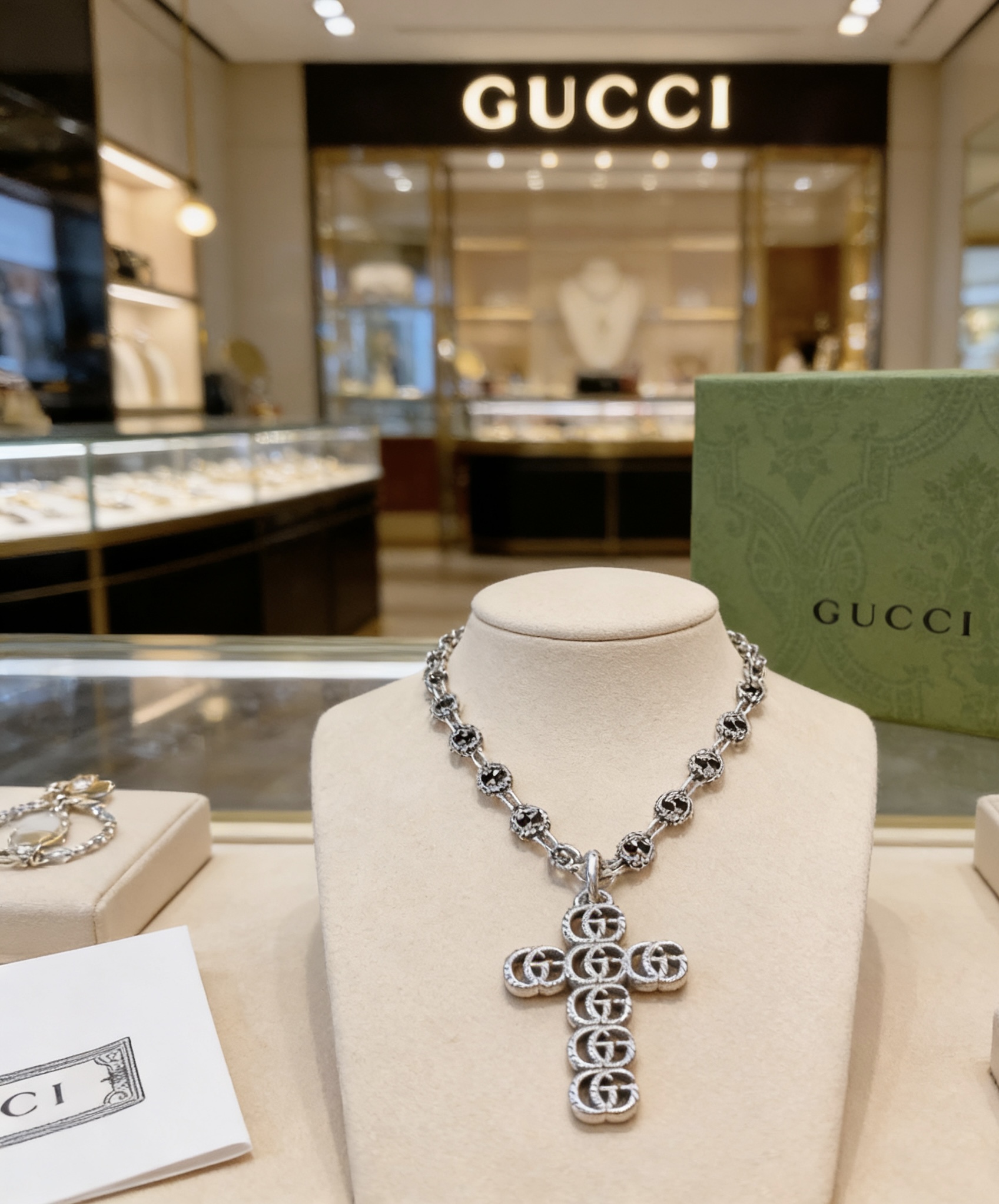 Gucci 𝐆𝐮𝐜𝐜𝐢古驰项链2026最新款链条档次更高 Anger Forest系列双G古驰项链