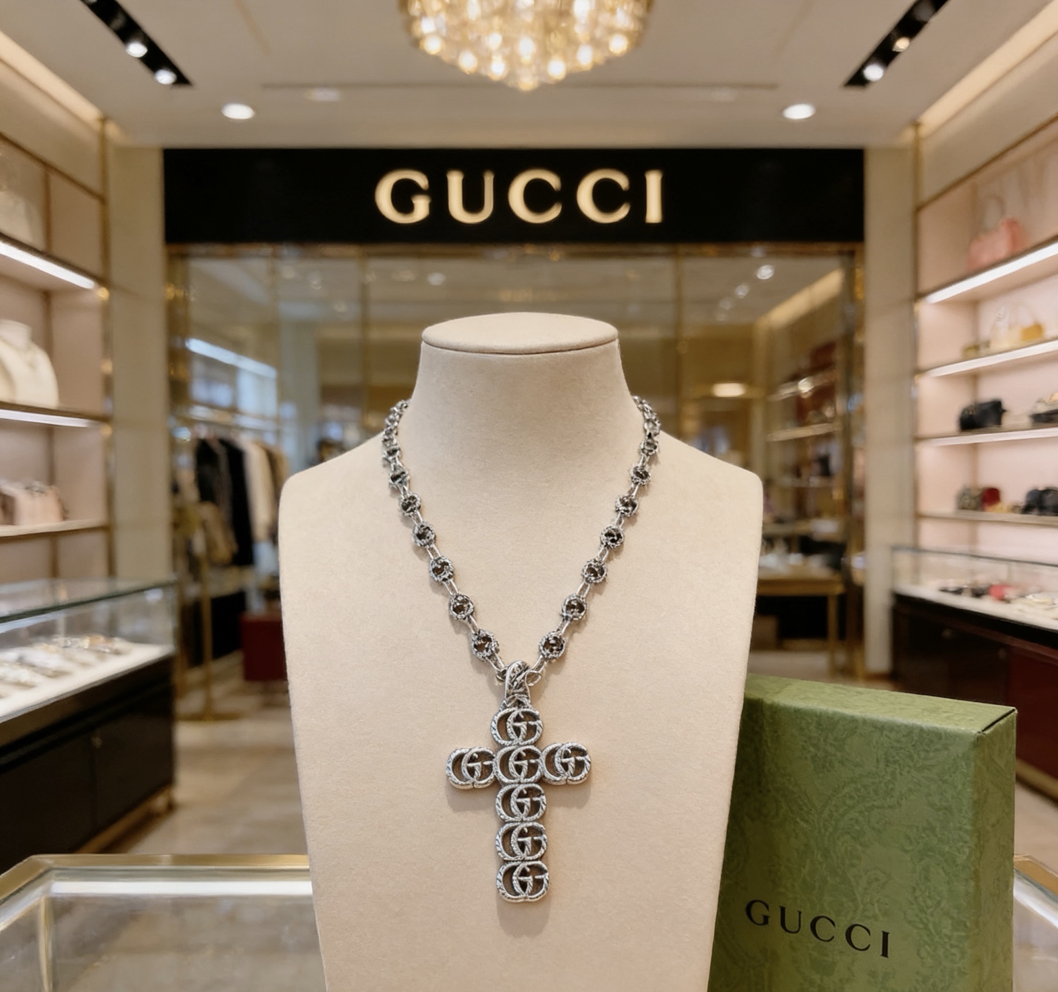Gucci 𝐆𝐮𝐜𝐜𝐢古驰项链2026最新款链条档次更高 Anger Forest系列双G古驰项链