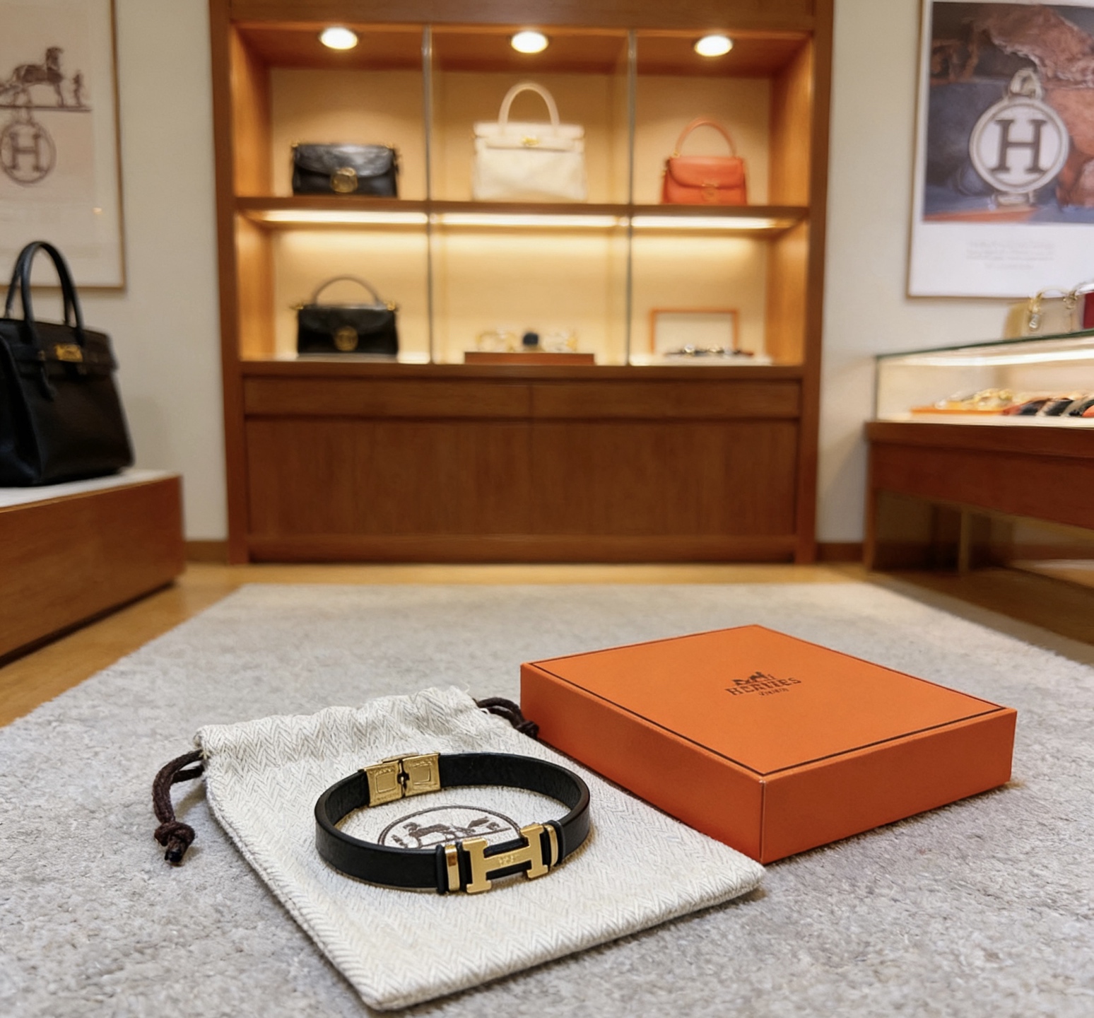 Hermès 新品发售 爱马仕手绳手环最新款纯手工头层牛皮材质档次更高 H系列系列 款系列手链手绳