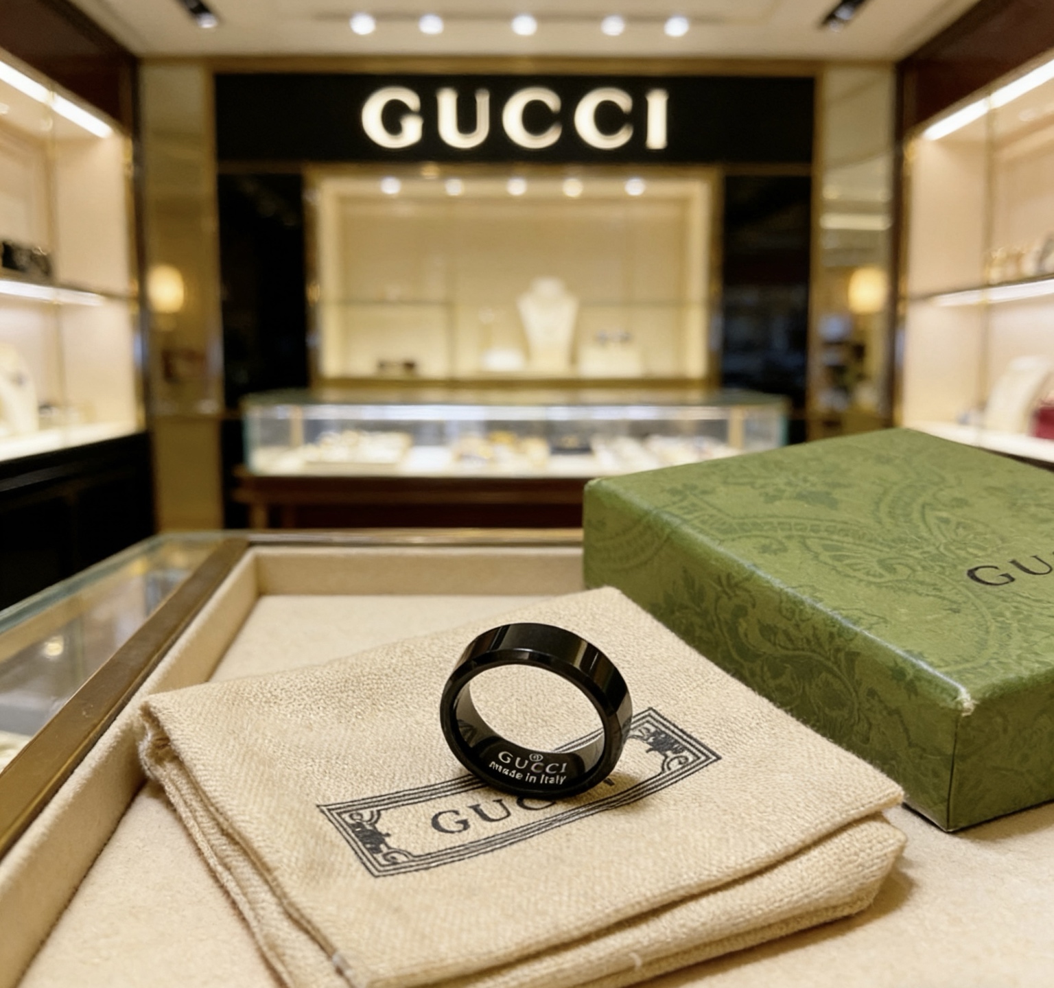 Gucci 𝐆𝐮𝐜𝐜𝐢古驰戒指最新款款式档次更高 Anger Forest系列v金质感沉沉双G纯手工制作工艺 古驰戒指 钛金高端定制
