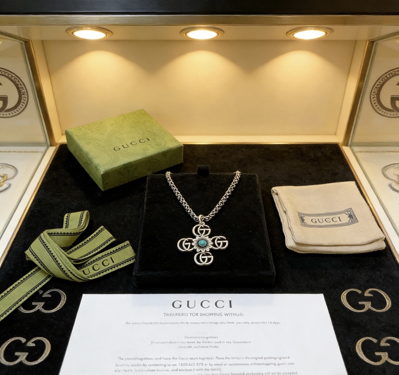 Gucci 新品发布 𝐆𝐮𝐜𝐜𝐢古驰项链最新款链条档次更高 Anger Forest系列双G 款艺术模型设计理念项链系列 银项链