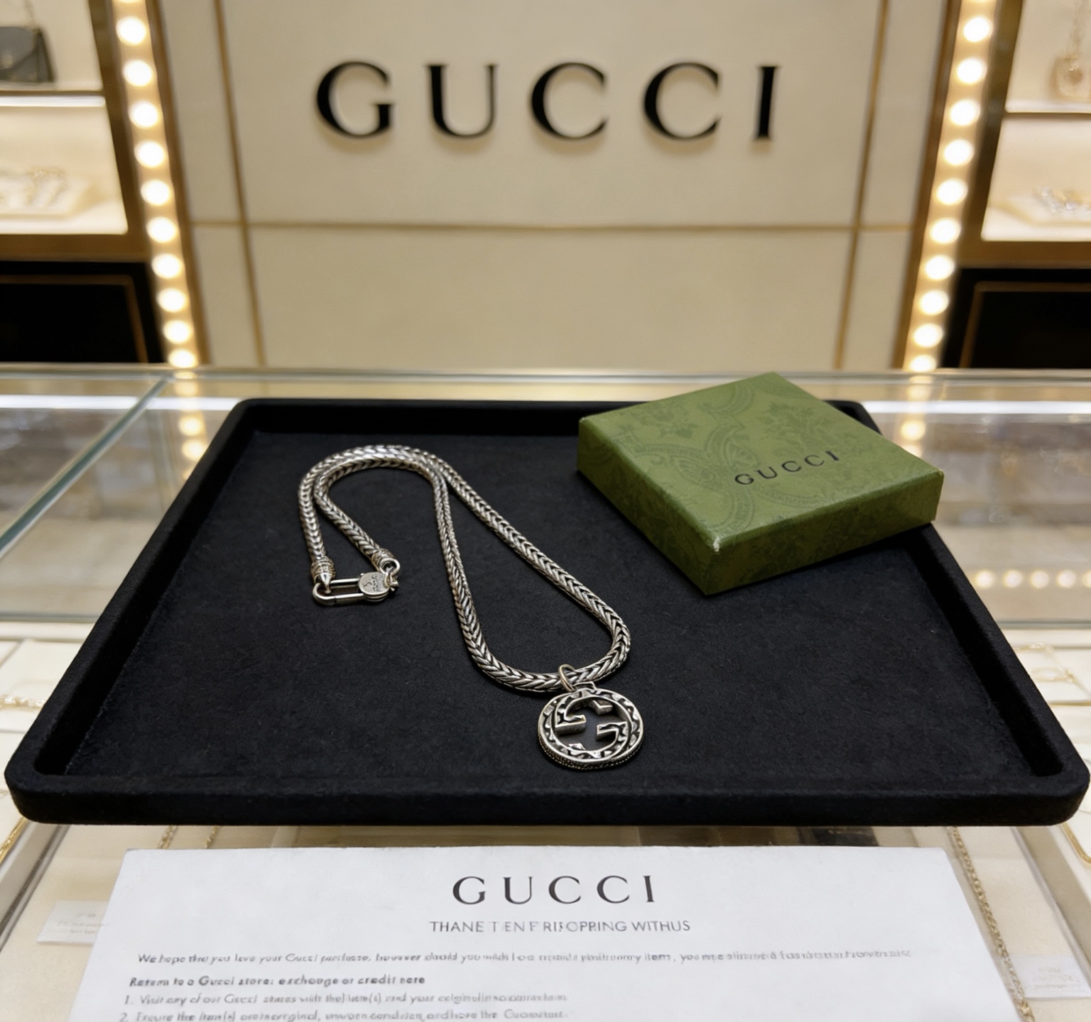 Gucci 不爆不发 抖音带货 首选 𝐆𝐮𝐜𝐜𝐢古驰项链最新款链条档次更高 Anger Forest系列双g设计理念 图案项链