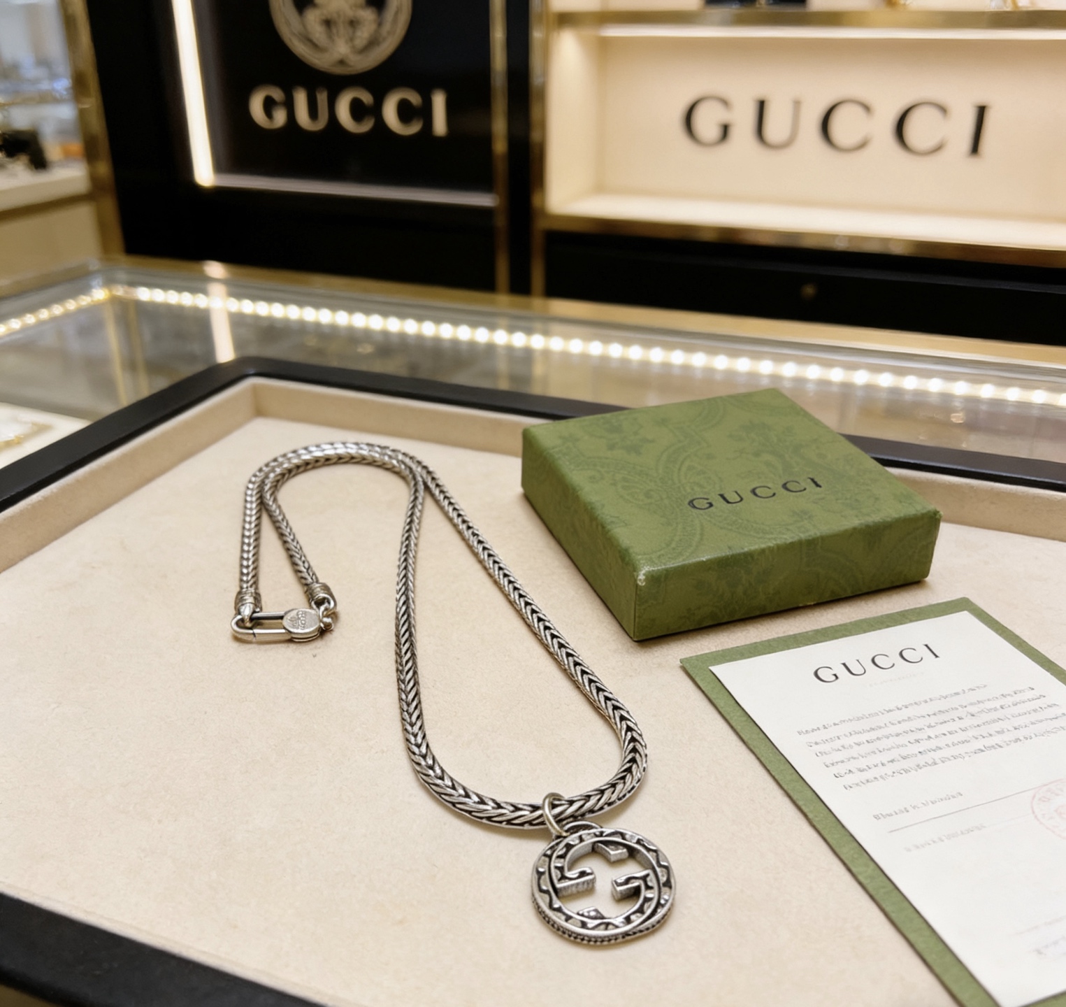 Gucci 不爆不发 抖音带货 首选 𝐆𝐮𝐜𝐜𝐢古驰项链最新款链条档次更高 Anger Forest系列双g设计理念 图案项链