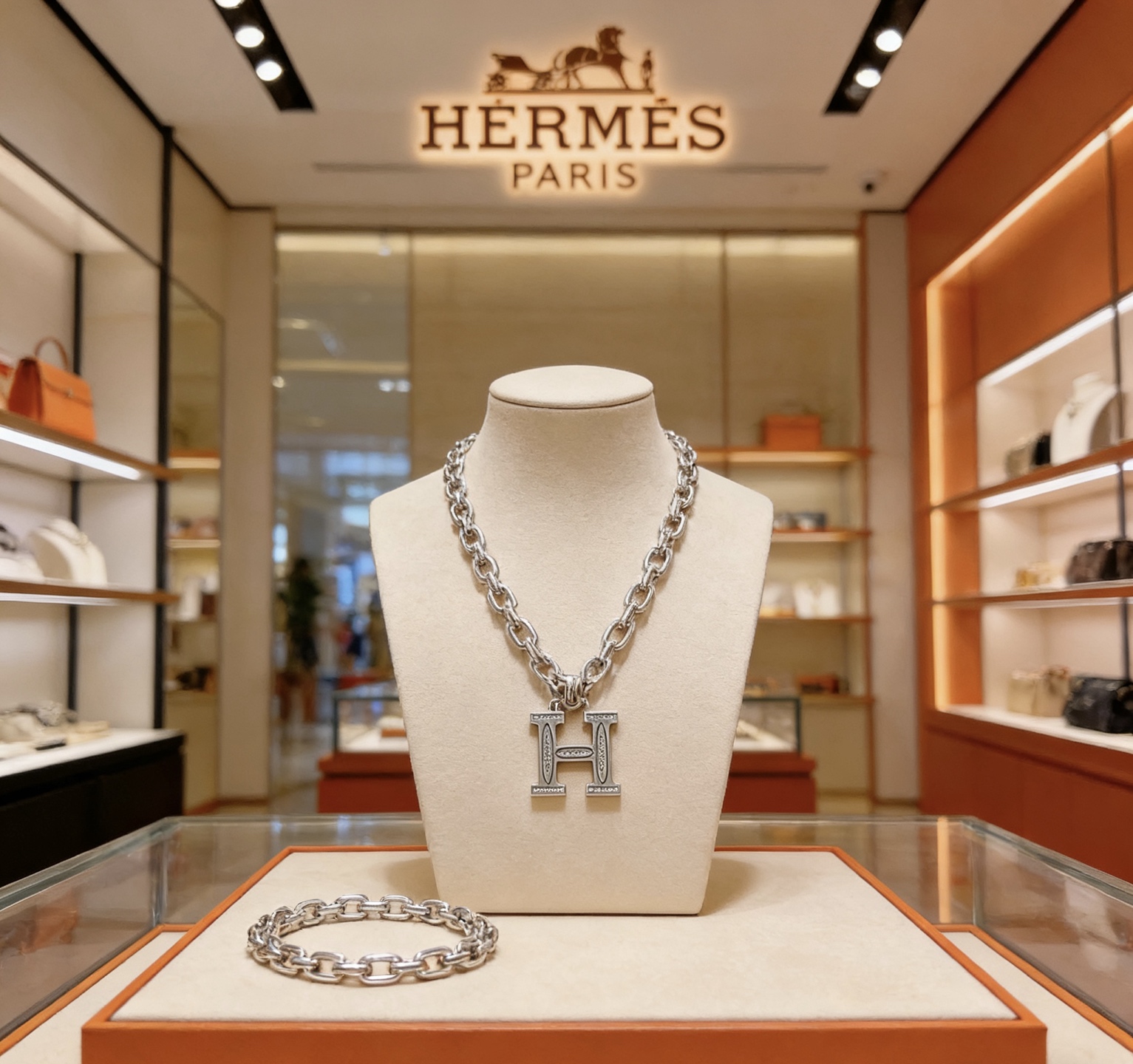 NO:755115,Batch.HERMES Hermès Necklace Hermès H Necklace Series Jewelry Imported Customization. High-end Chain Classic Matching New Products Simple Fashion Counter Consistency Hot Models Shipped Unique Design Avant-Garde A Must-Have for Men and Women!  , jewelry boutique, hermes, hermes, necklace19860909批.HERMES 爱马仕项链 爱马仕H项链系列首饰 进口定制.高端链条经典搭配 新品 简单时尚专柜一致 火爆款出货 设计独特 前卫 男女必备款！,饰品精品,hermes,hermes,necklace,Jewelry