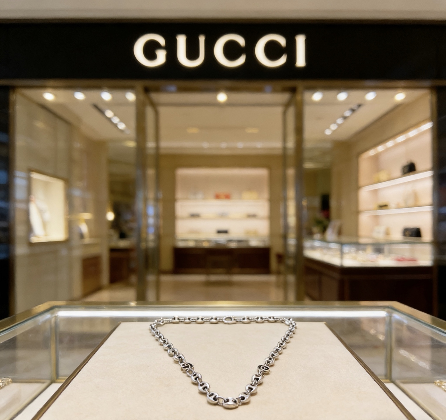 Gucci 奢华款𝐆𝐮𝐜𝐜𝐢古驰项链最新款链条档次更高