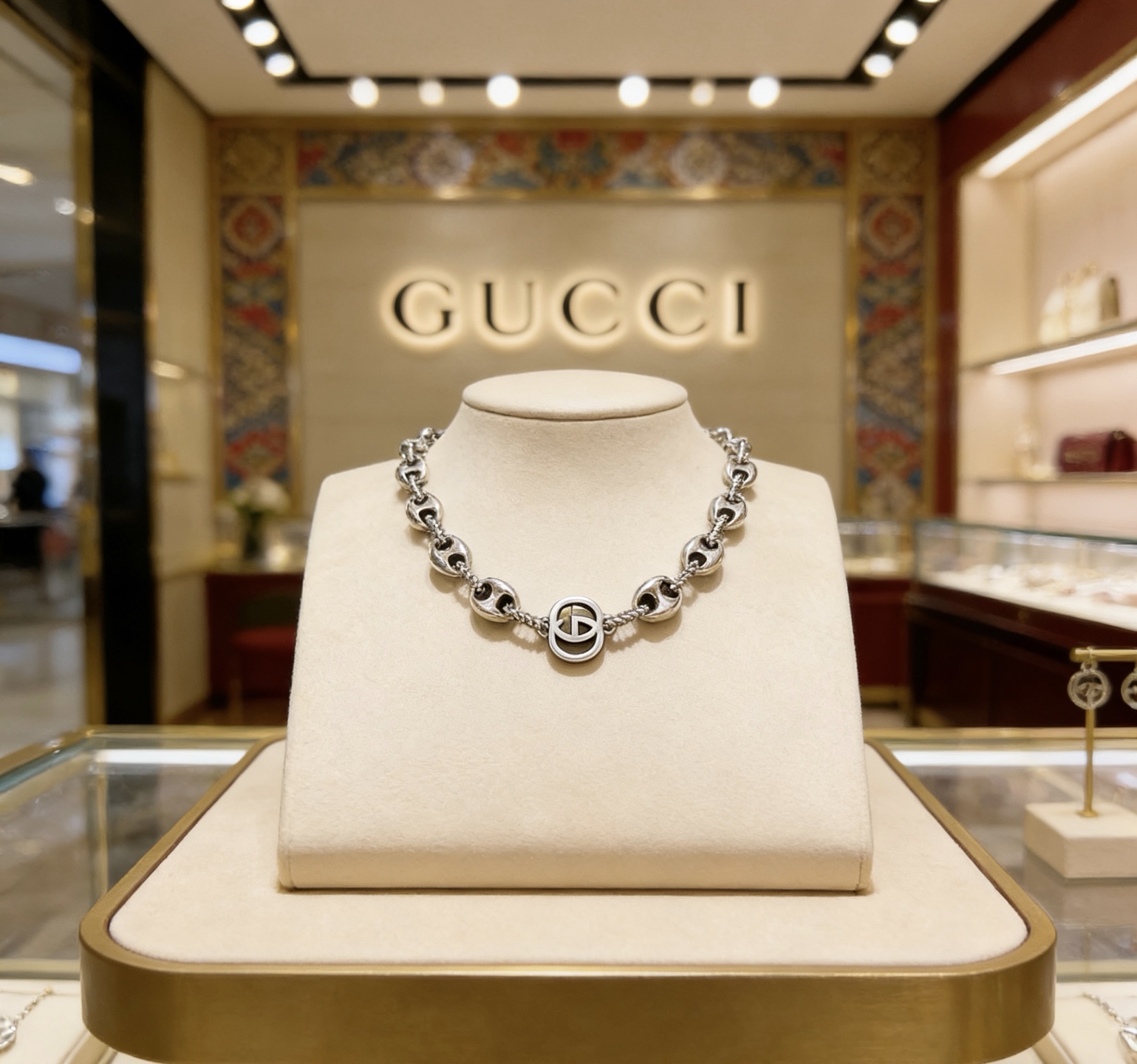 Gucci 奢华款𝐆𝐮𝐜𝐜𝐢古驰项链最新款链条档次更高