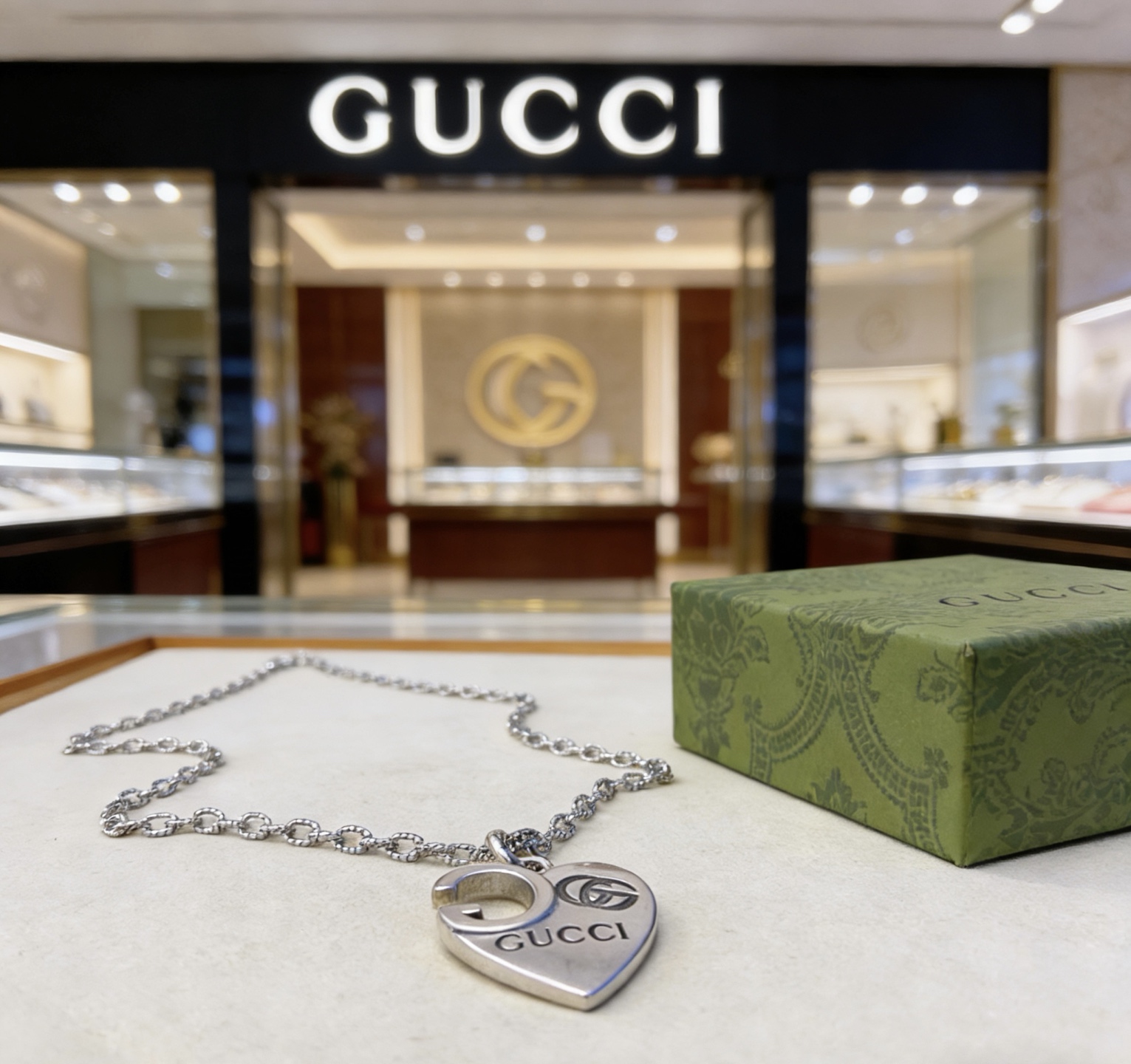 Gucci 古驰套装新品发布 不爆不发 抖音带货 首选 𝐆𝐮𝐜𝐜𝐢古驰项链最新款链条档次更高 Anger Forest系列双g古驰新品艺术风格 项链