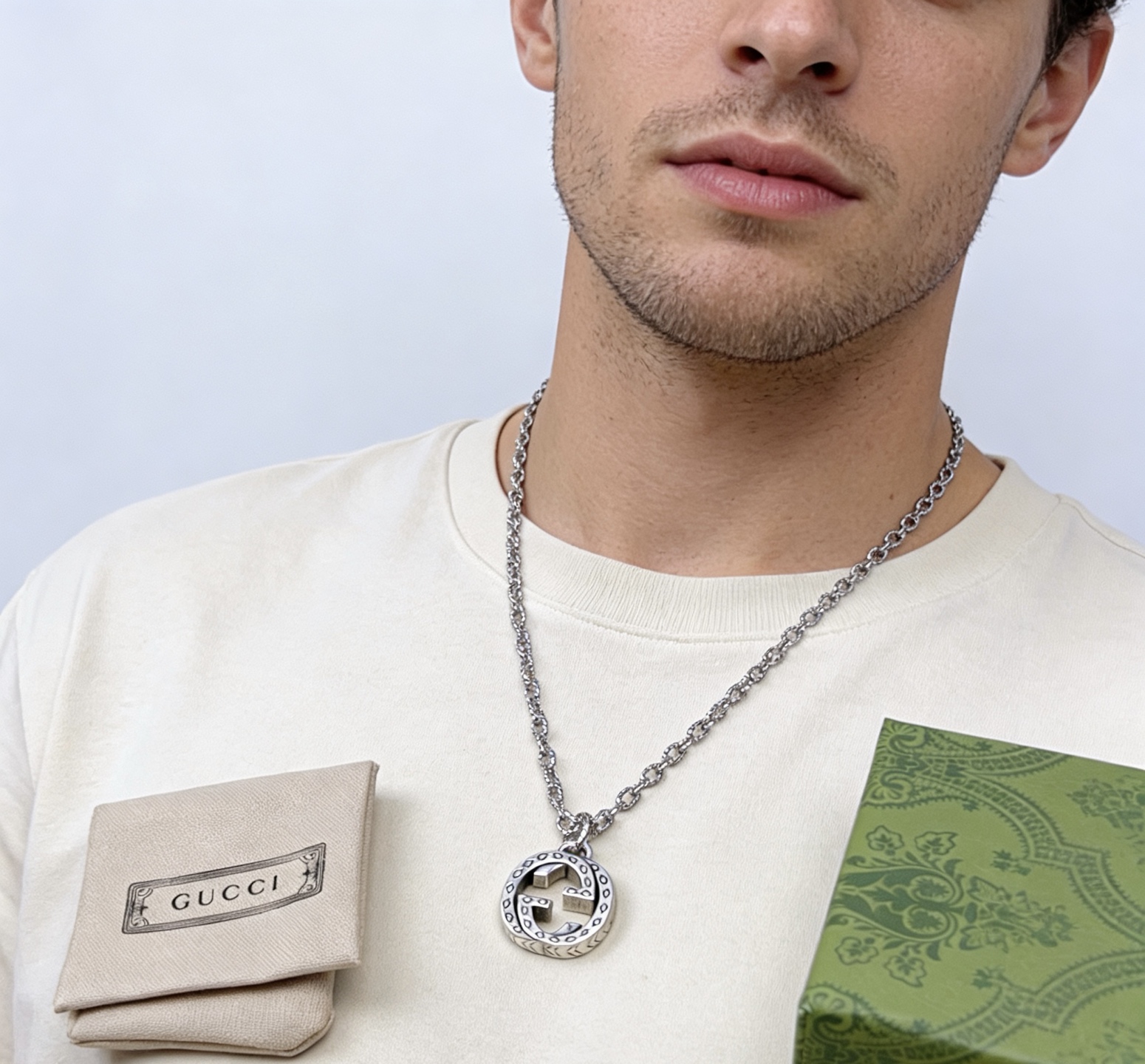 Gucci 太帅啦 𝐆𝐮𝐜𝐜𝐢古驰项链2026最新款链条档次更高 款Anger Forest系列双G古驰项链