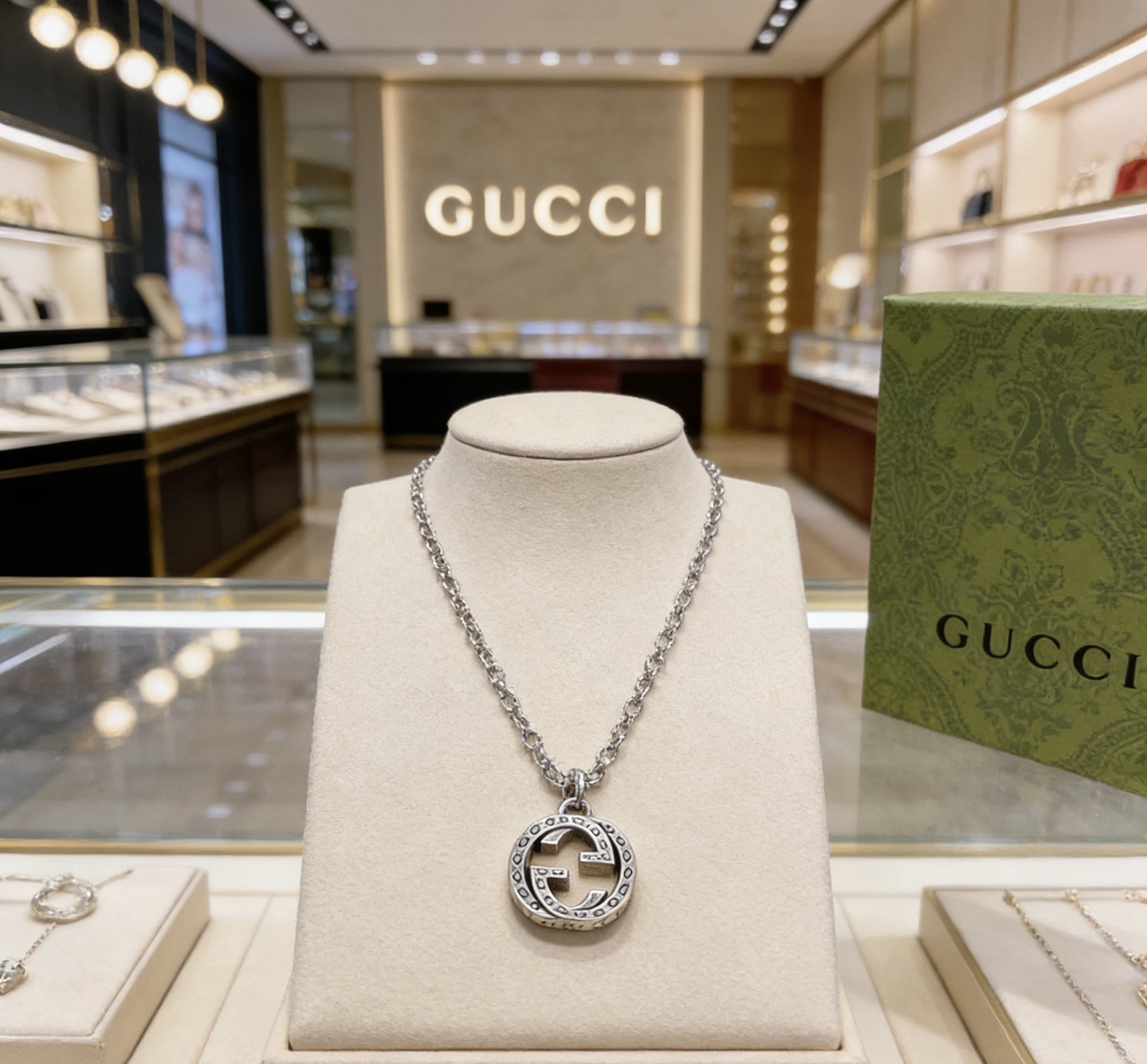 Gucci 太帅啦 𝐆𝐮𝐜𝐜𝐢古驰项链2026最新款链条档次更高 款Anger Forest系列双G古驰项链
