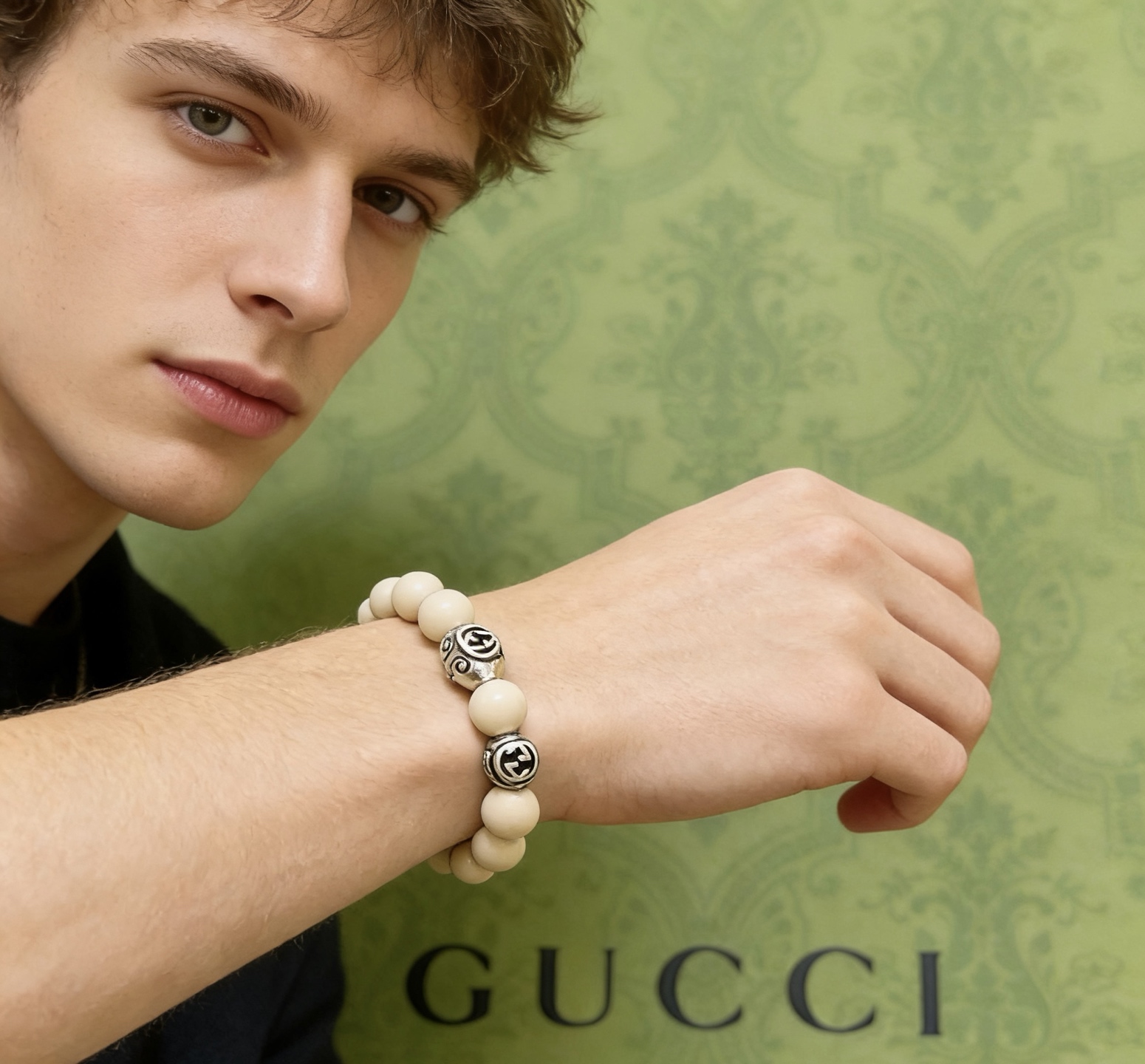 Gucci 𝐆𝐮𝐜𝐜𝐢古驰手链 最新款天然黄玉手链档次更高 Anger Forest系列双G天然黄玉手链