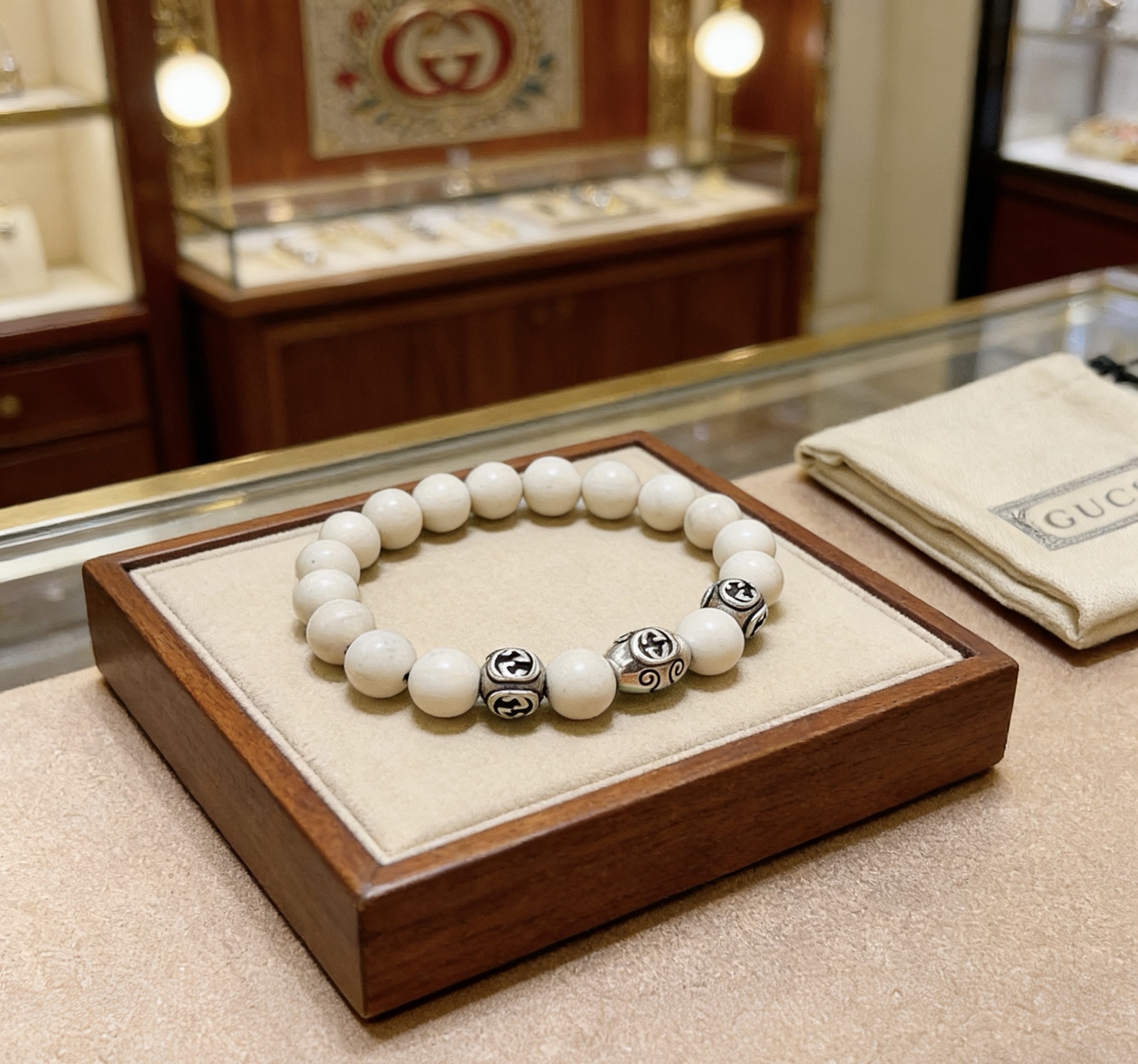 NO:755158,Batch of Gucci bracelets for men and women. The latest natural topaz bracelet is of higher quality. The same style as the Anger Forest series double G natural topaz bracelet for celebrities. Size: 16-24 cm. The details are distressed. The glossy version is not available in the market. This model is not commonly made in the market. It has been released. It is a best-selling model in Gucci. It goes well with clothes, high-quality jewelry, gucci, and bracelets.19860909批 古驰手链男女同款 最新款天然黄玉手链档次更高明星同款Anger Forest系列双G天然黄玉手链 尺寸:16-24厘米 细节对版做旧处理 非市面亮面版型 非市面普通做这款一直在出 古驰里面热卖款 非常好搭配衣服,饰品精品,gucci,bracelet,Jewelry