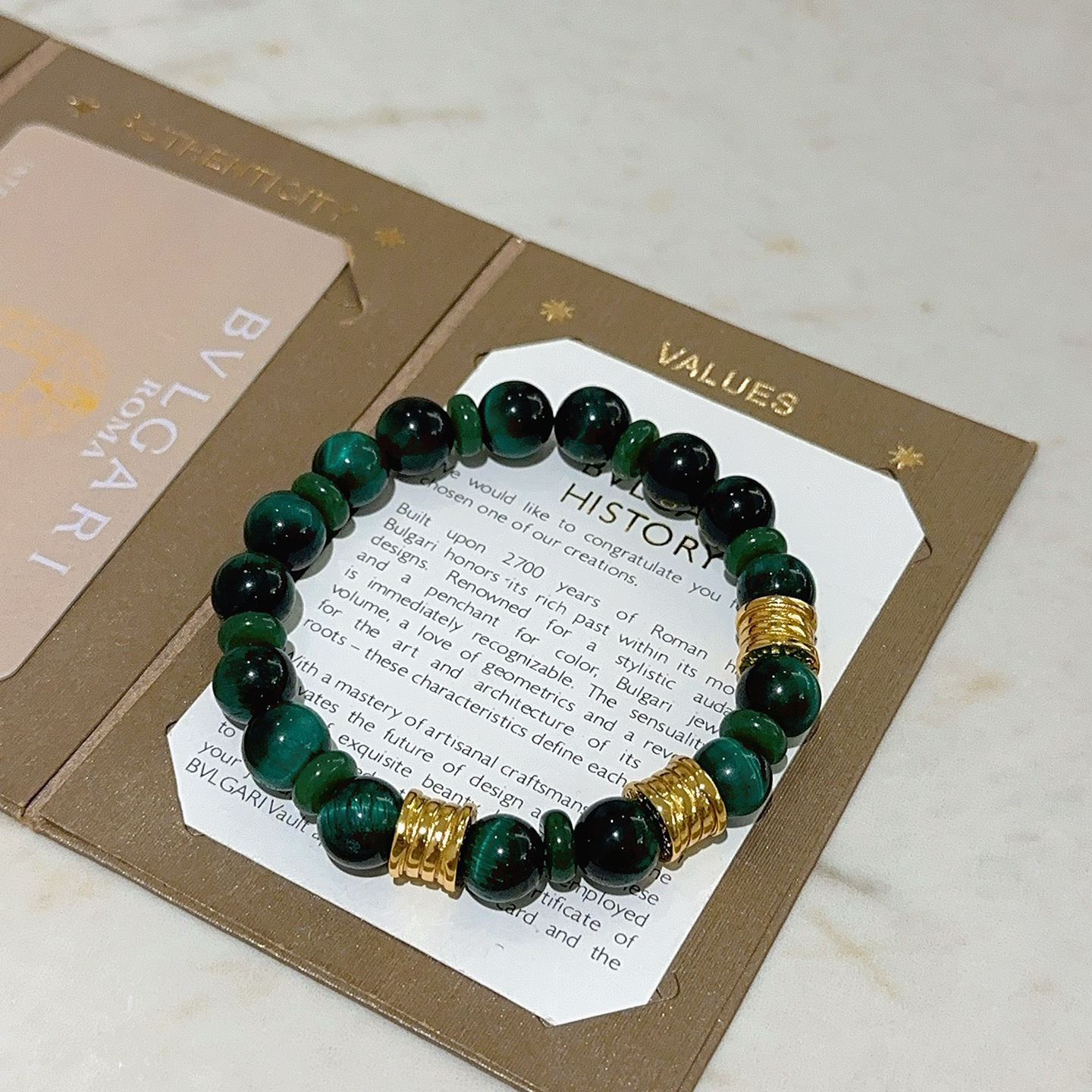 Bvlgari 宝格丽手链V金材质 BVLGARI宝格丽 DIVAS‘ DREAM 系列 天然虎眼石手链品相完美
