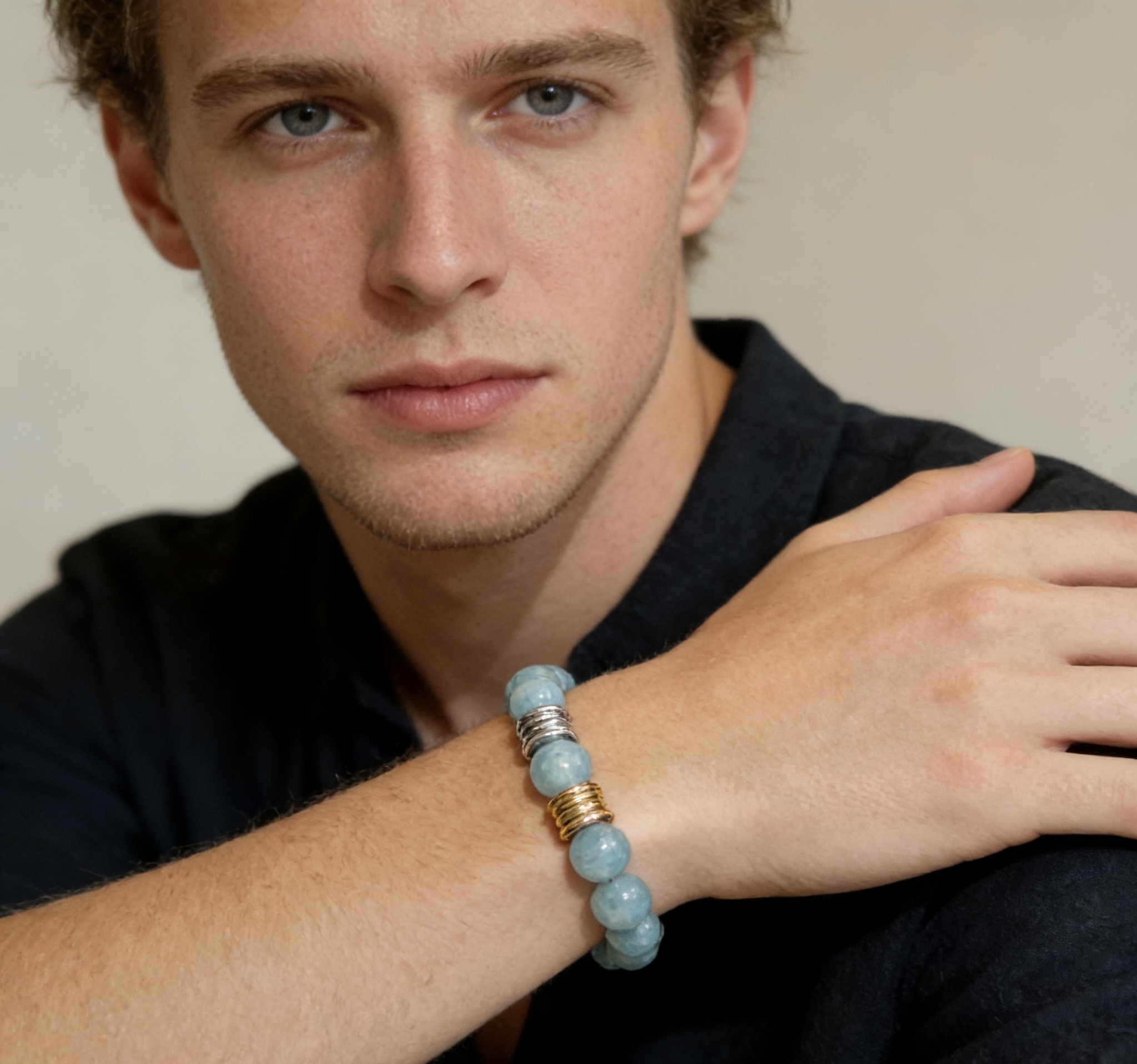 Bvlgari 宝格丽手链V金材质 BVLGARI宝格丽 DIVAS‘ DREAM 系列 天然天河石手链品相完美