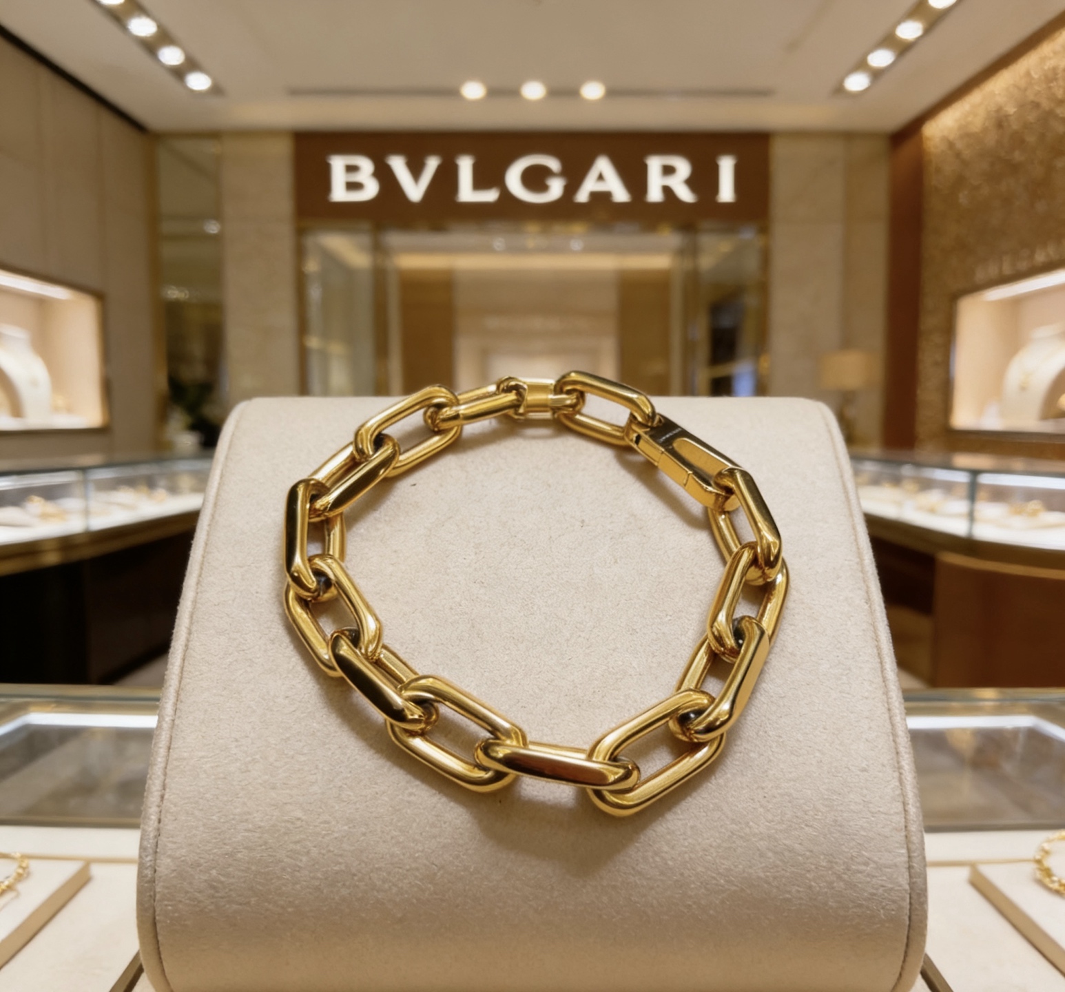 Bvlgari 宝格丽手链V金材质 BVLGARI宝格丽 DIVAS‘ DREAM 系列 品相完美