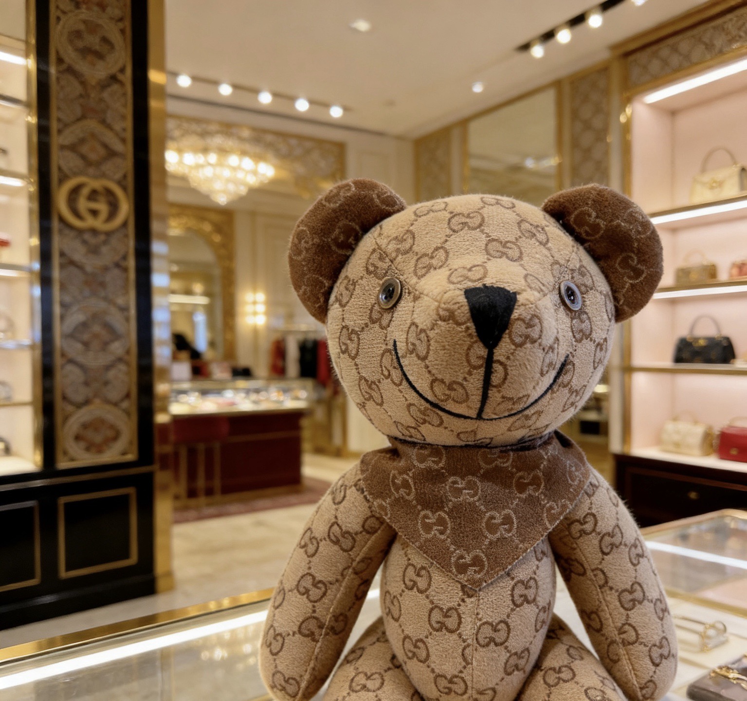 Gucci 来袭 古驰官网首发新品小熊玩偶独家高品质发售 出口法国订单新品发布 古驰的的一款小熊公仔